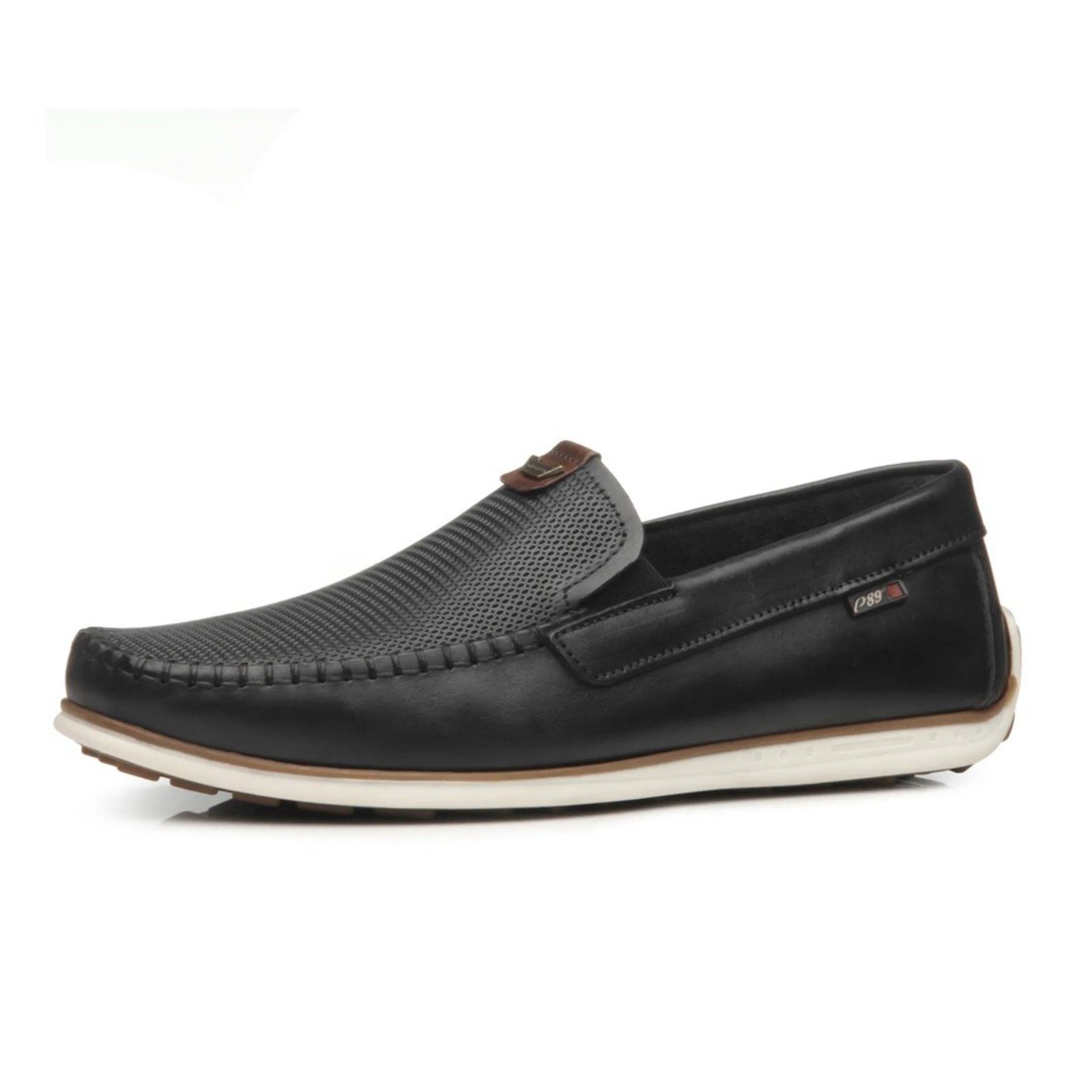 Sapato Mocassim Masculino Conforto Leve Moderno Couro Pegada