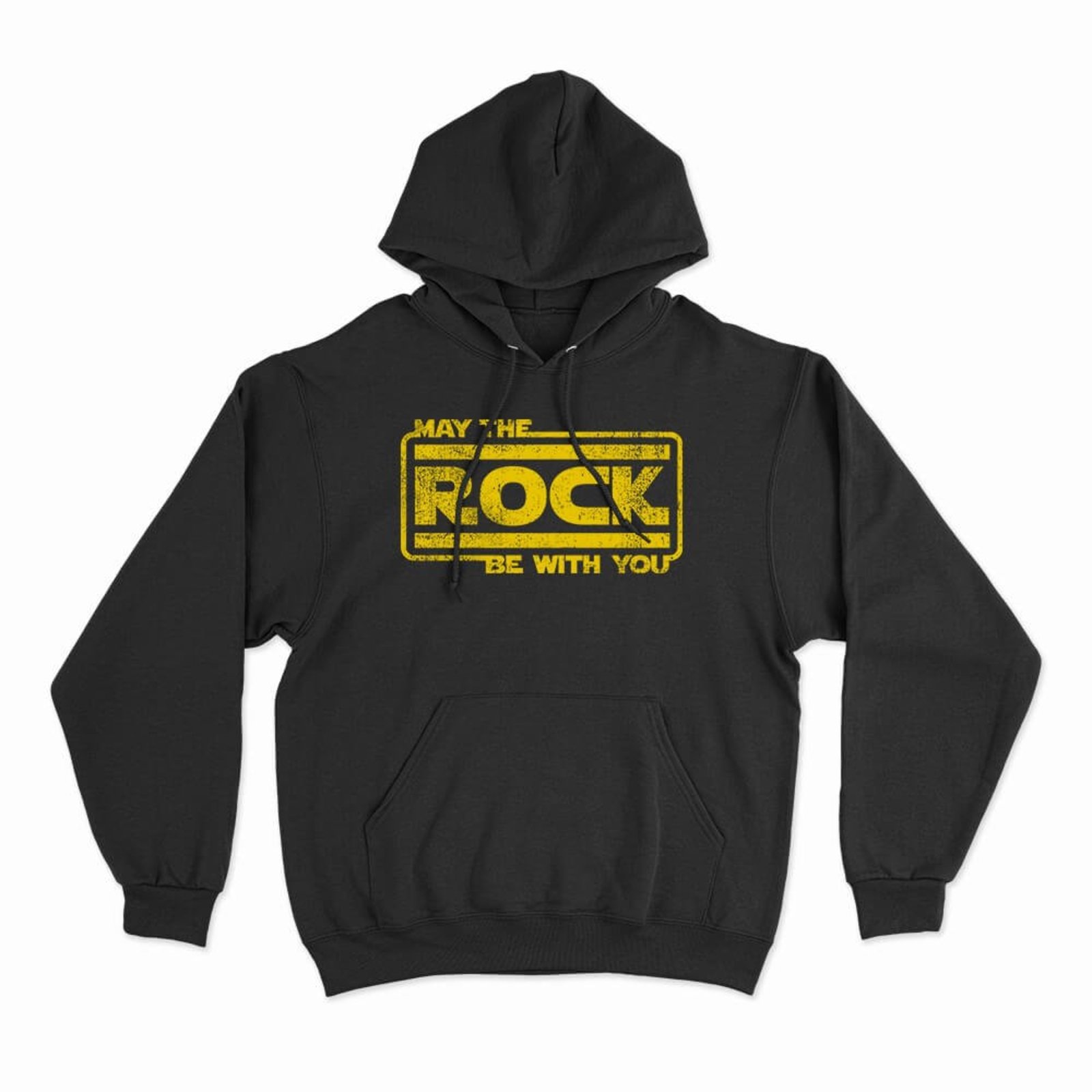 Moletom Com Capuz Rock Be With You - Preto - Casual - Studio Geek
