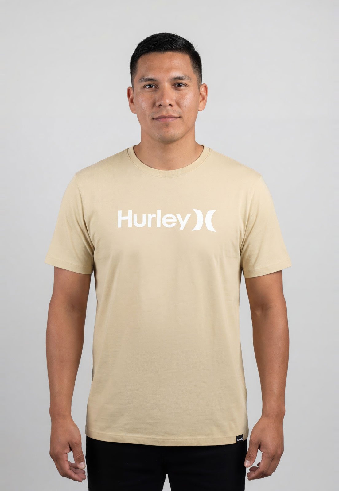Camiseta Masculina Hurley Silk OO Solid Bege