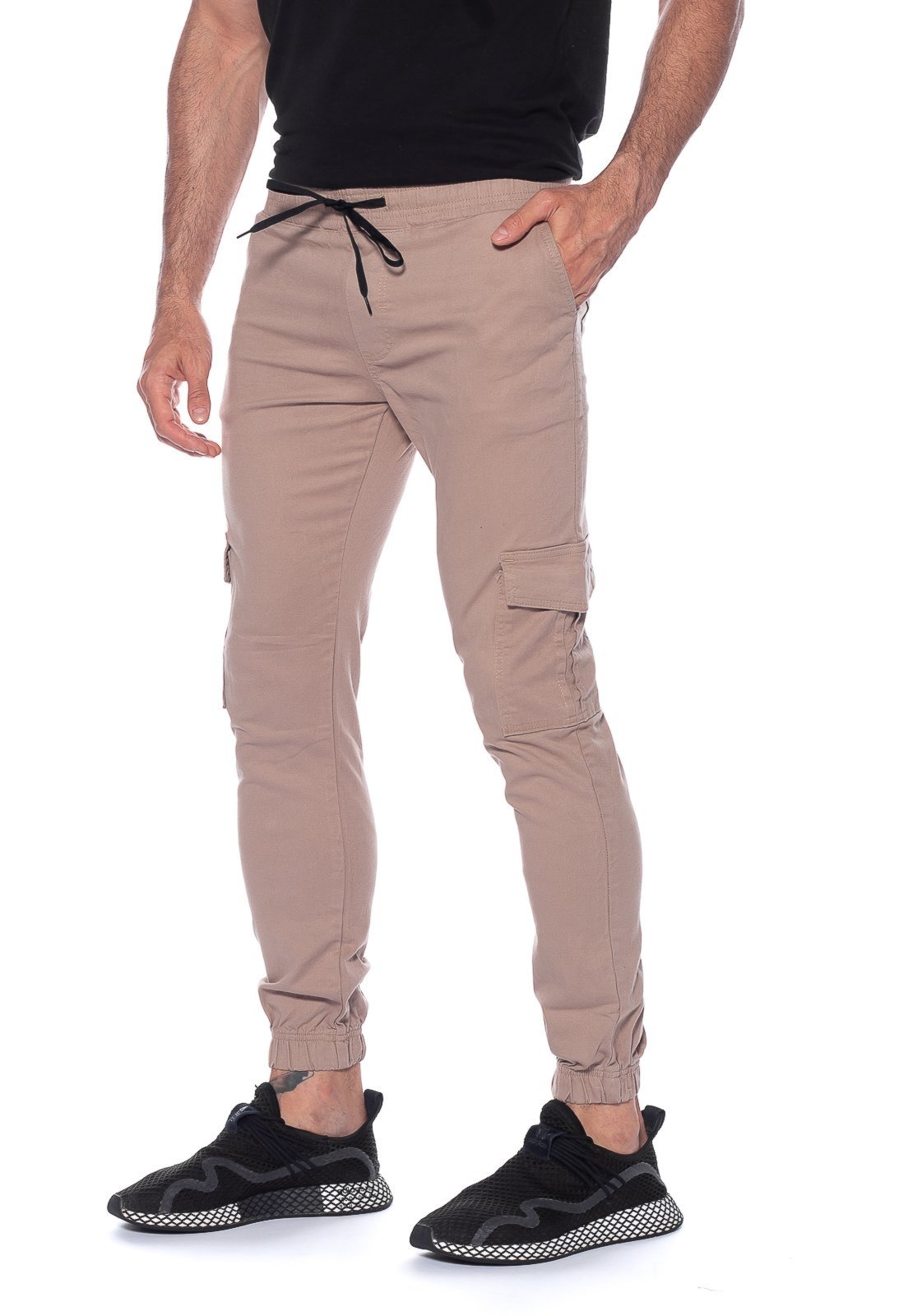Calça Sarja Jogger Macaw Bolso Cargo 7785