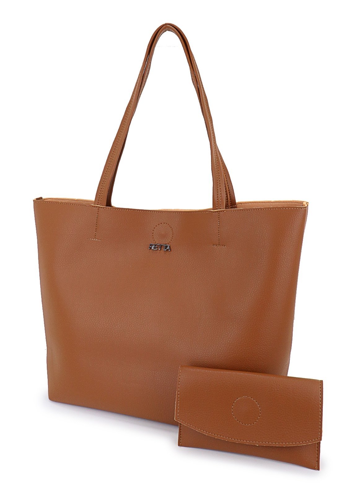 Bolsa Sacola Feminina Dia a Dia de Ombro Tira Colo Retta Oficial Caramelo
