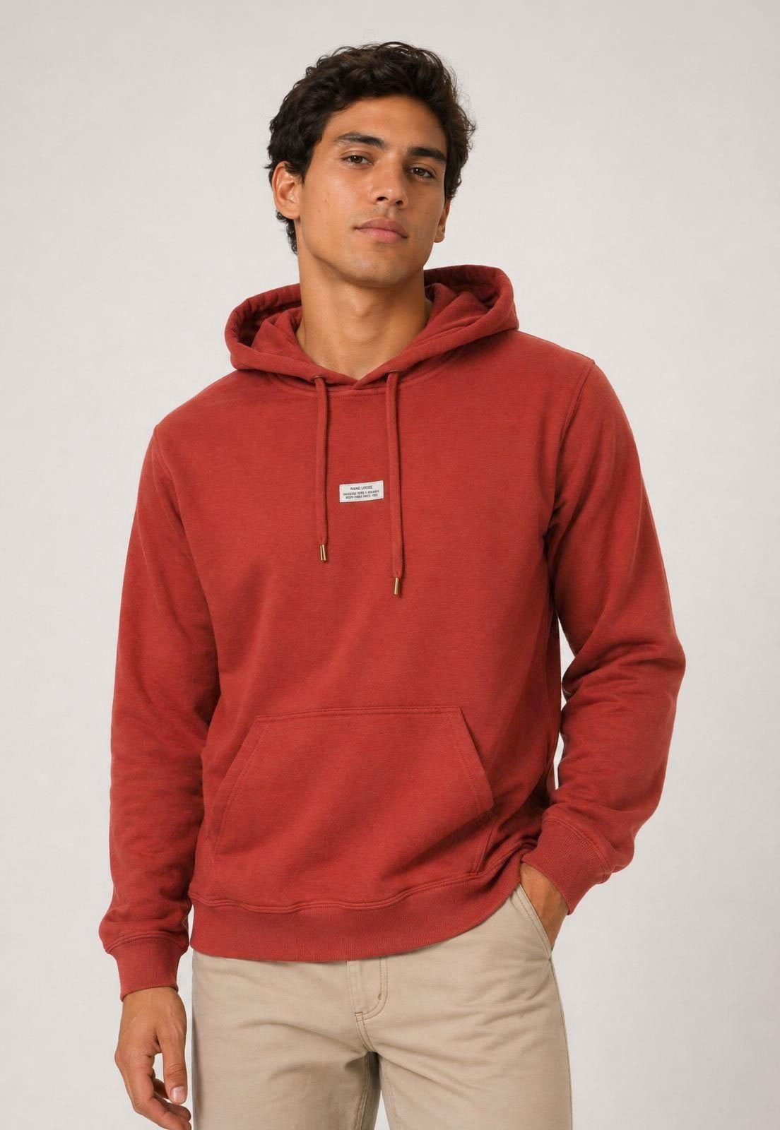 Blusa de Moletom Masculina Hang Loose Vermelho