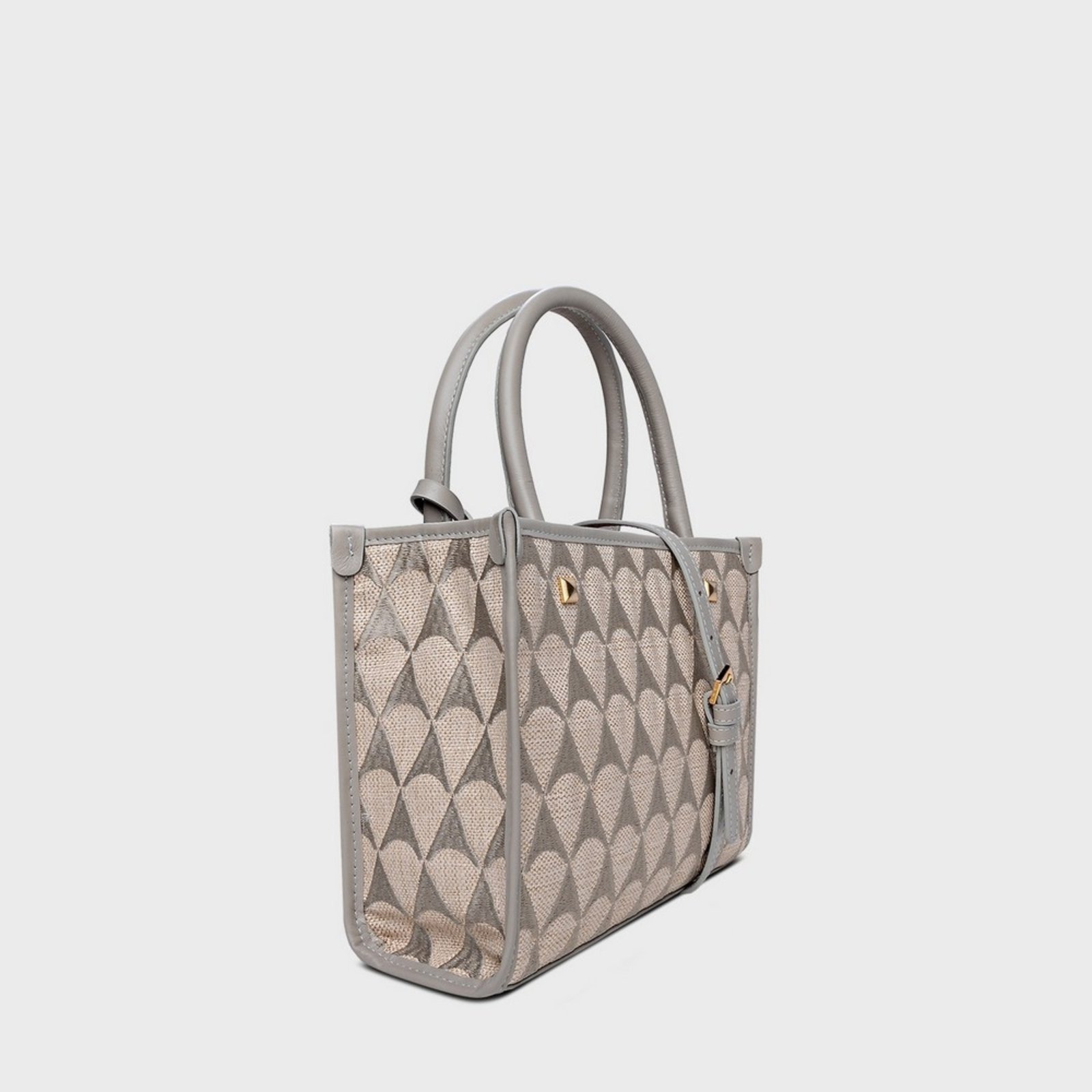 Vista 3 Bolsa Tote Canvas Carrano 800814 cinza cinza