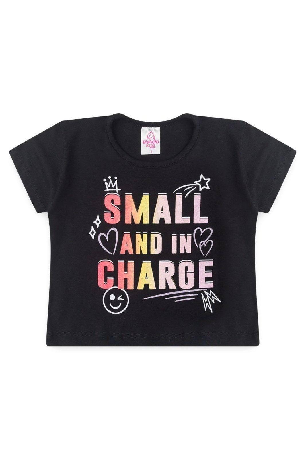 Infantil – Conjunto de Verão para Menina Blusa Cropped e Shorts Small – GKS