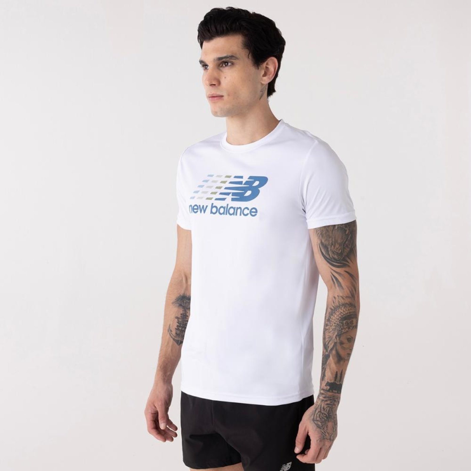 Vista 3 Camiseta Multi Color Performance Masculina New Balance incolor New Balance incolor
