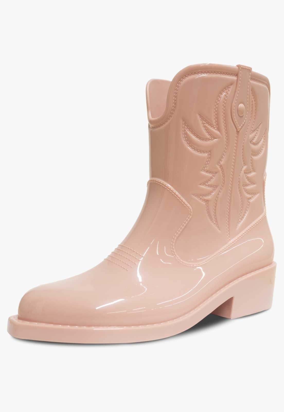 Vista 2 Infantil - Bota Texana Pópidi Menina Galocha Cano Alto preto Pópidí preto