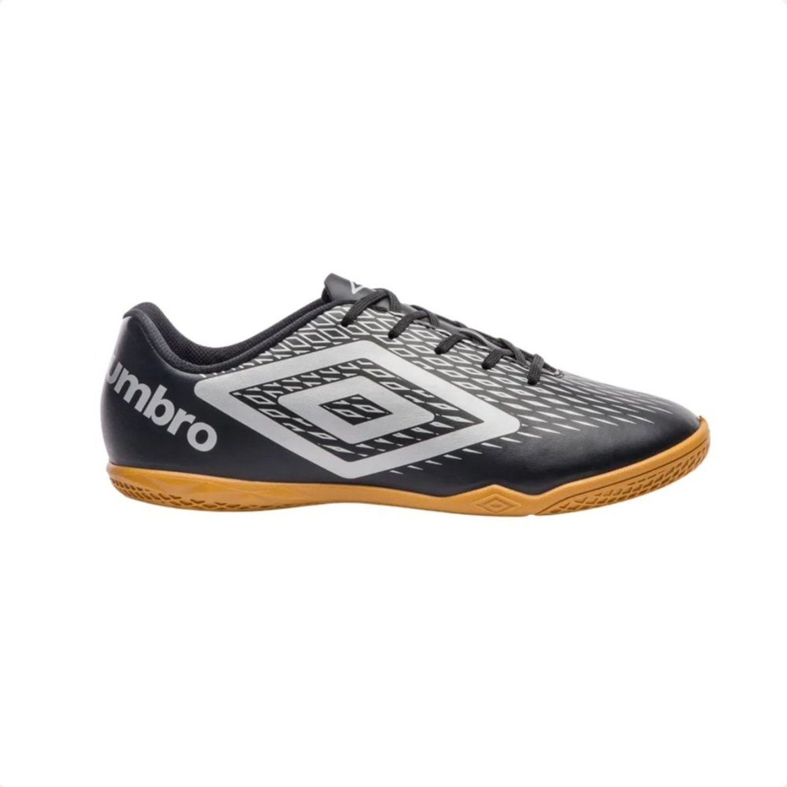 Vista 2 Chuteira Indoor Masculina Umbro X-Diamond Preta preto Umbro preto