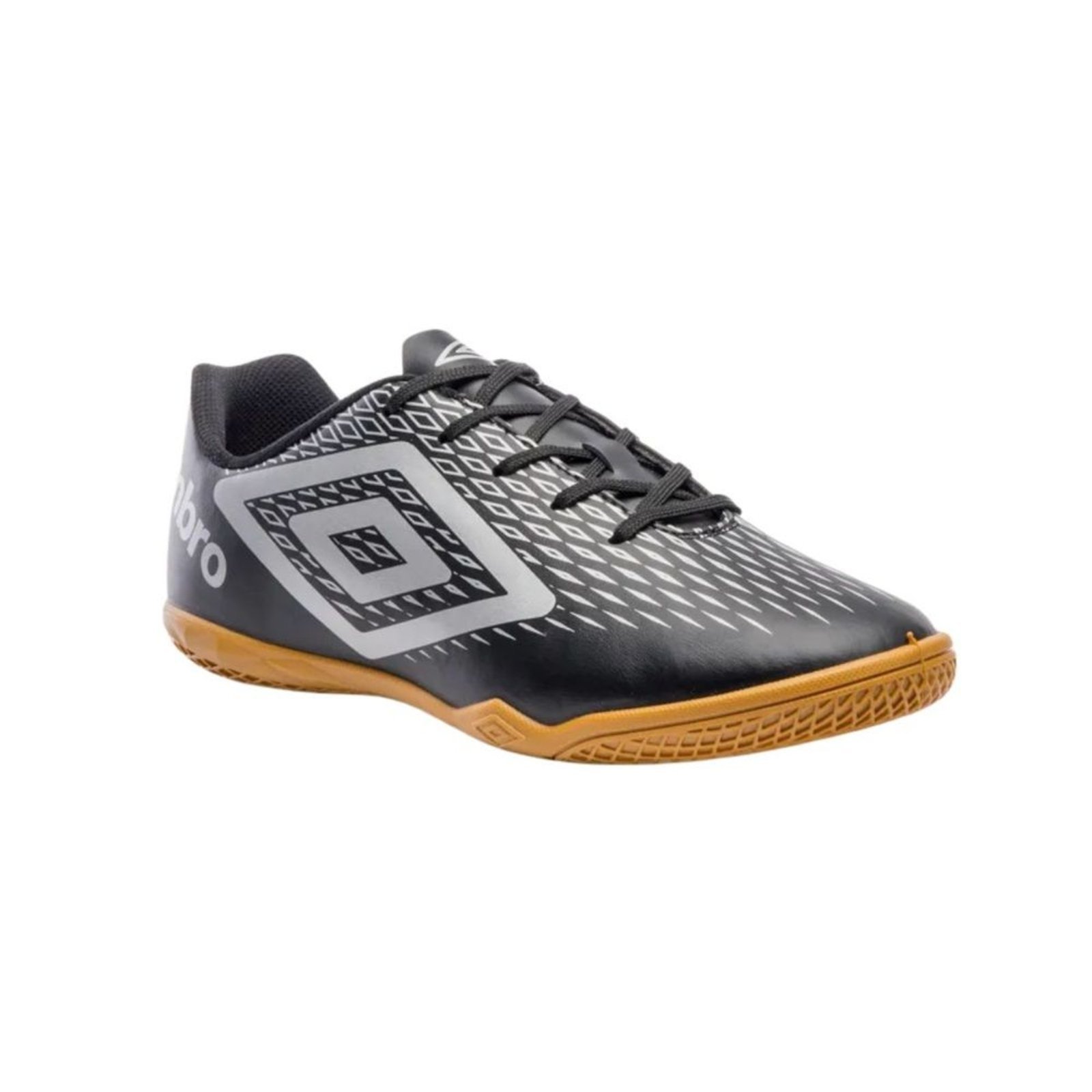 Vista 3 Chuteira Indoor Masculina Umbro X-Diamond Preta preto Umbro preto