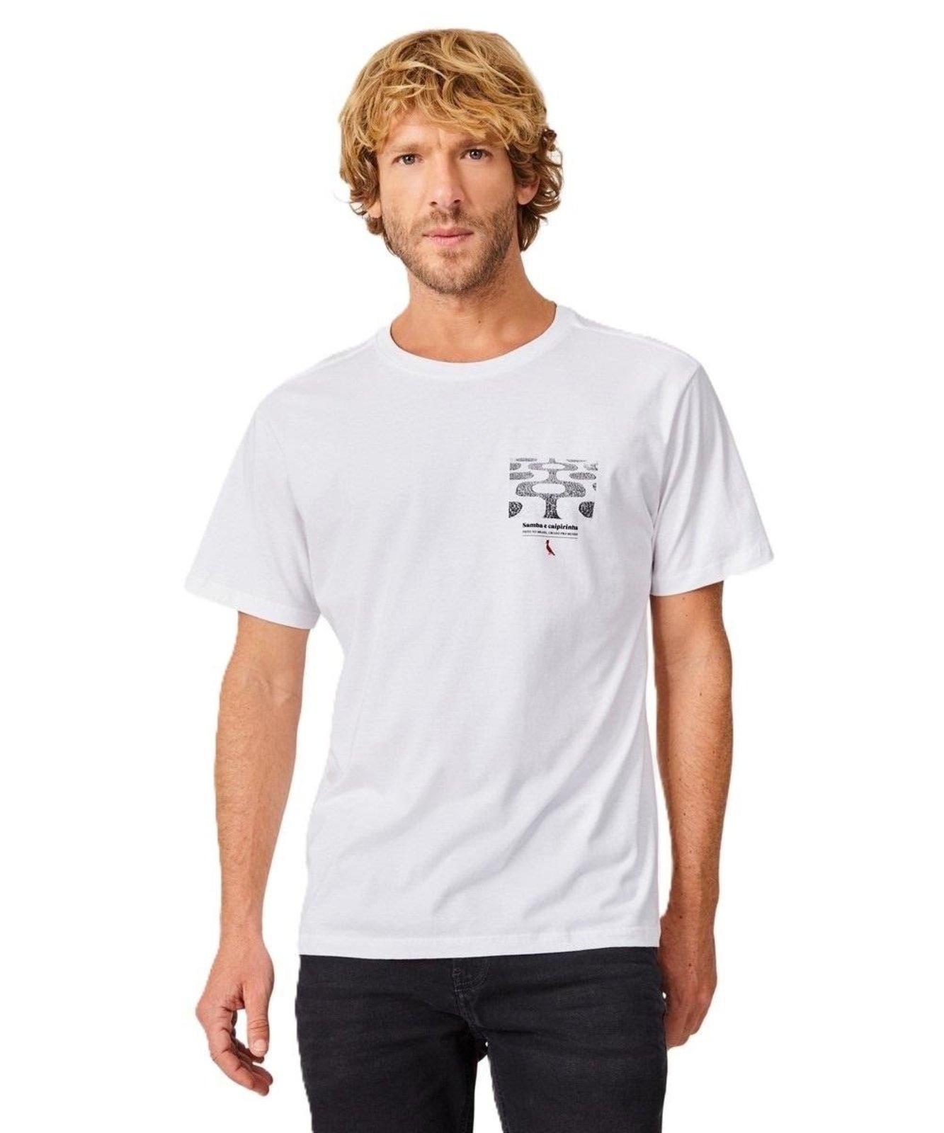 Camiseta Estampada Samba E Caipirinha Rj Reserva BRANCO M