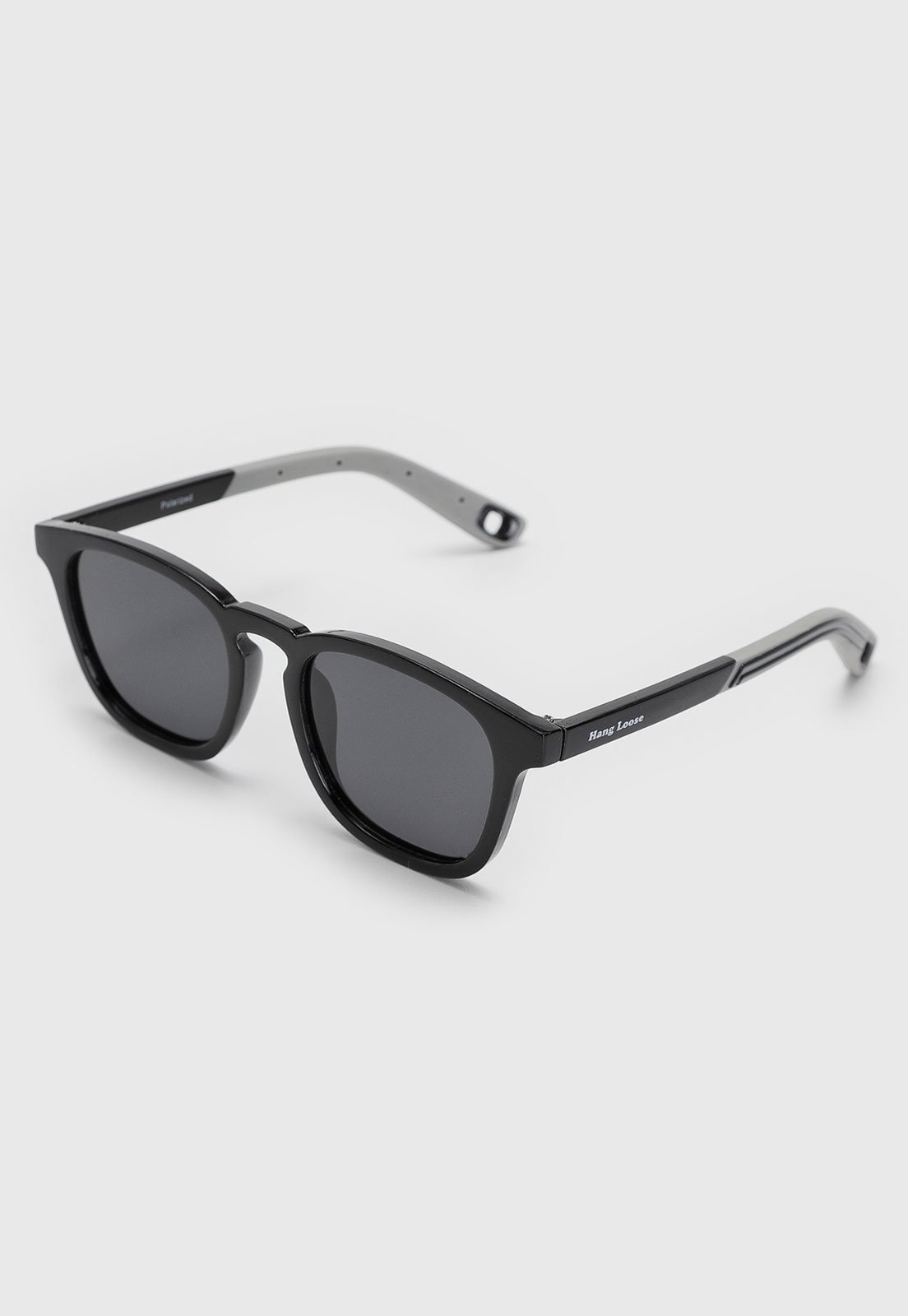 Óculos Unissex Hang Loose Polarized Acetato Preto e Cinza