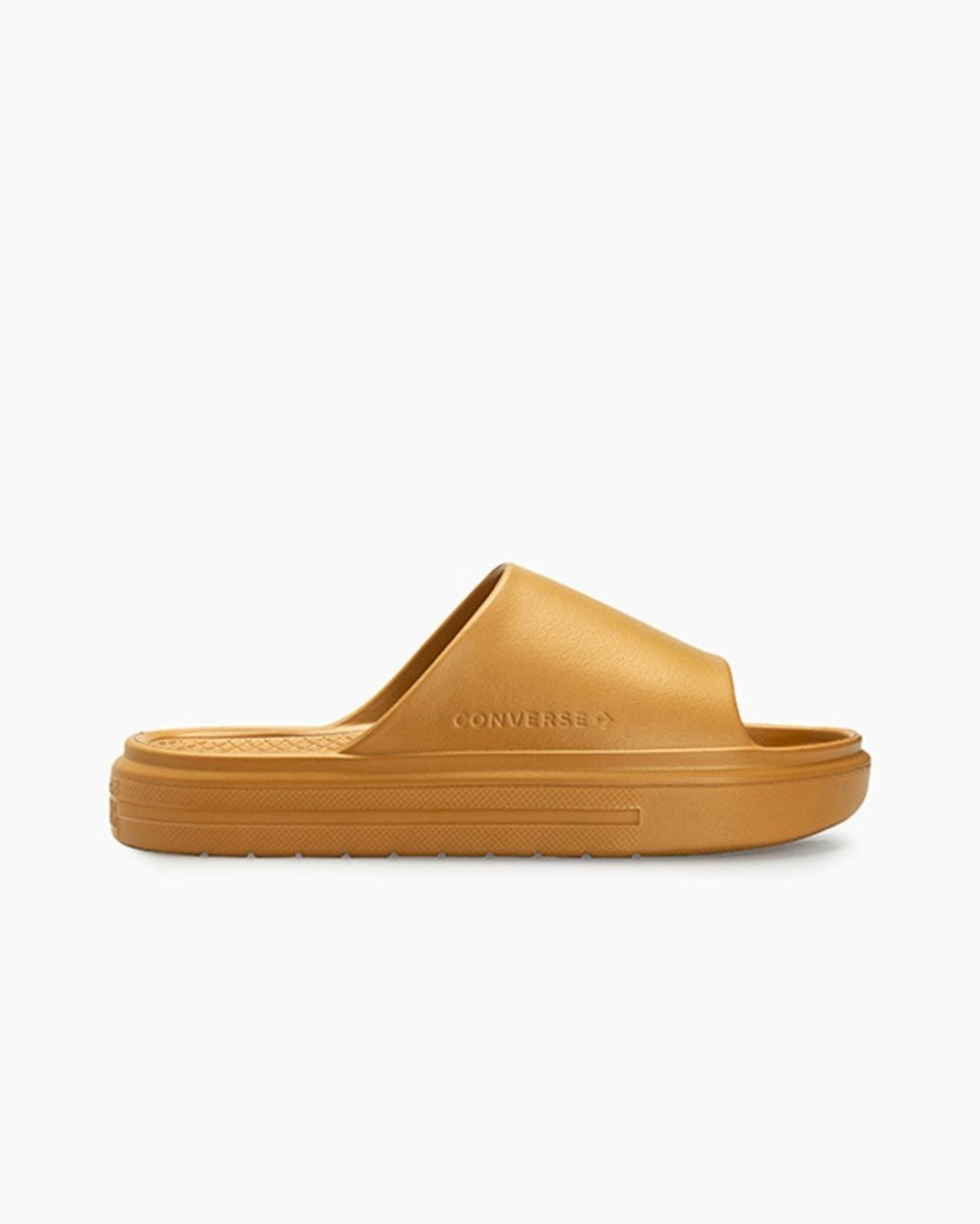 Vista 2 Chinelo Converse Slide Caramelo marrom Converse marrom