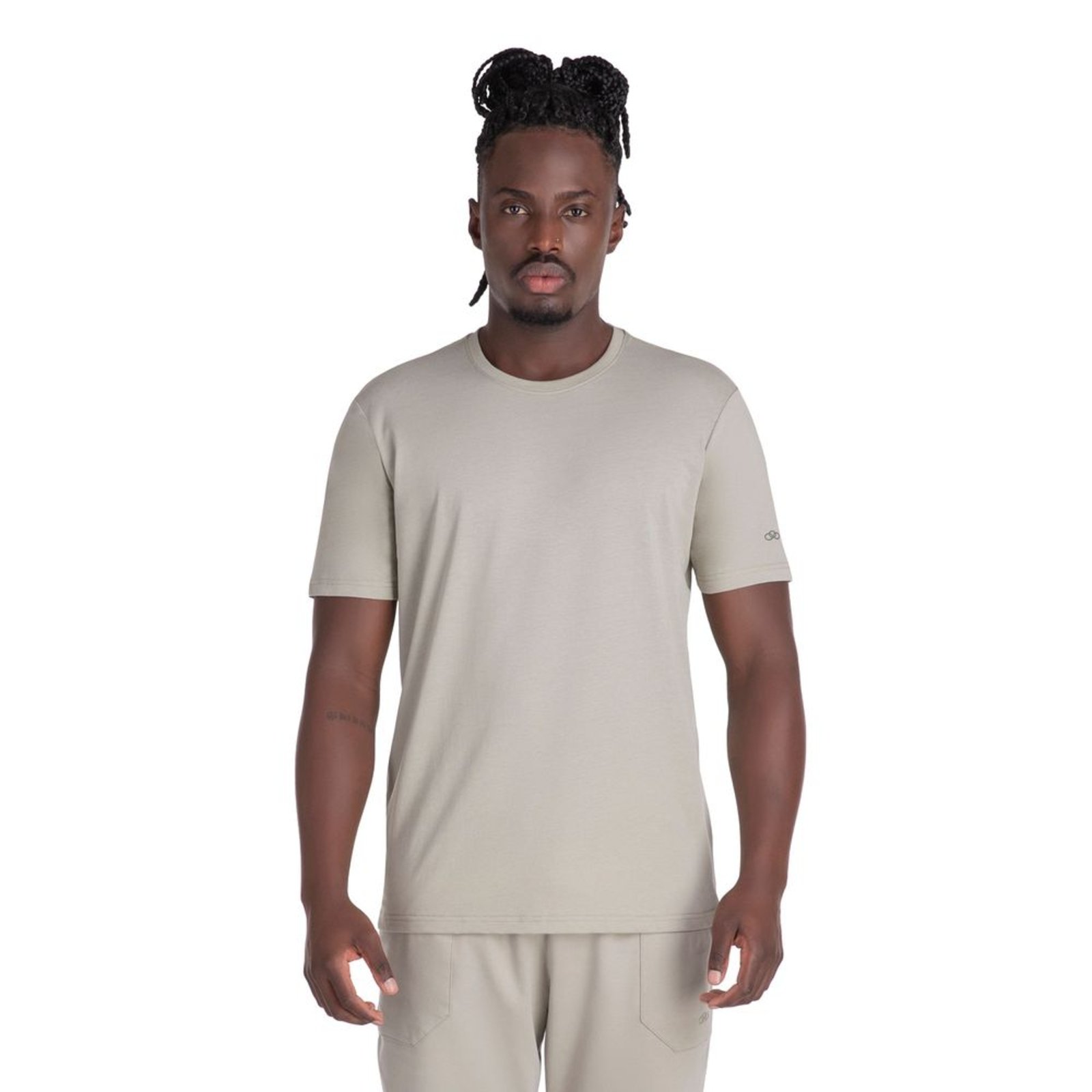 Vista 2 Camiseta Comfy Classica Olympikus Masculina P bege OLYMPIKUS bege