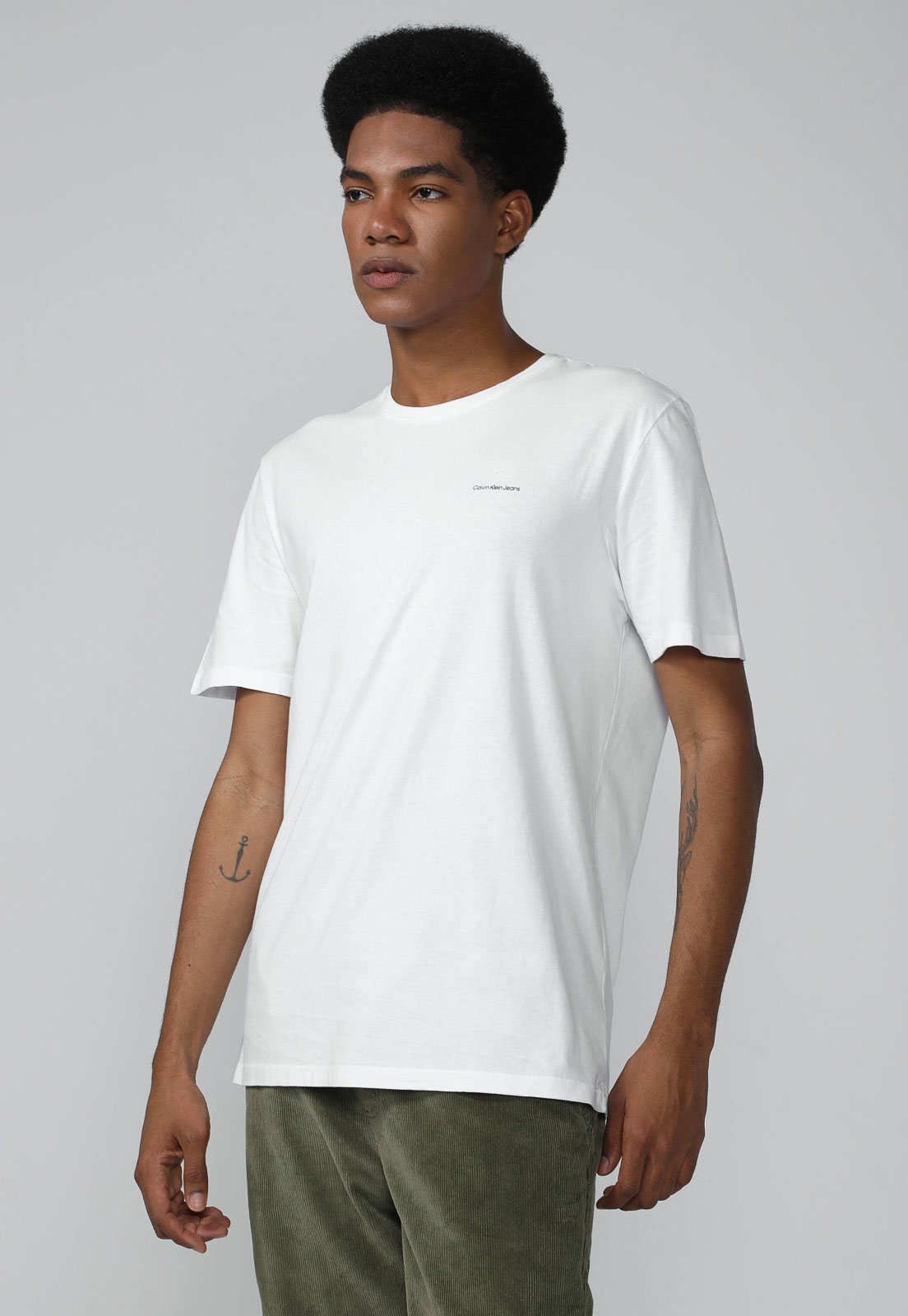 Camiseta Calvin Klein Jeans Logo Branca