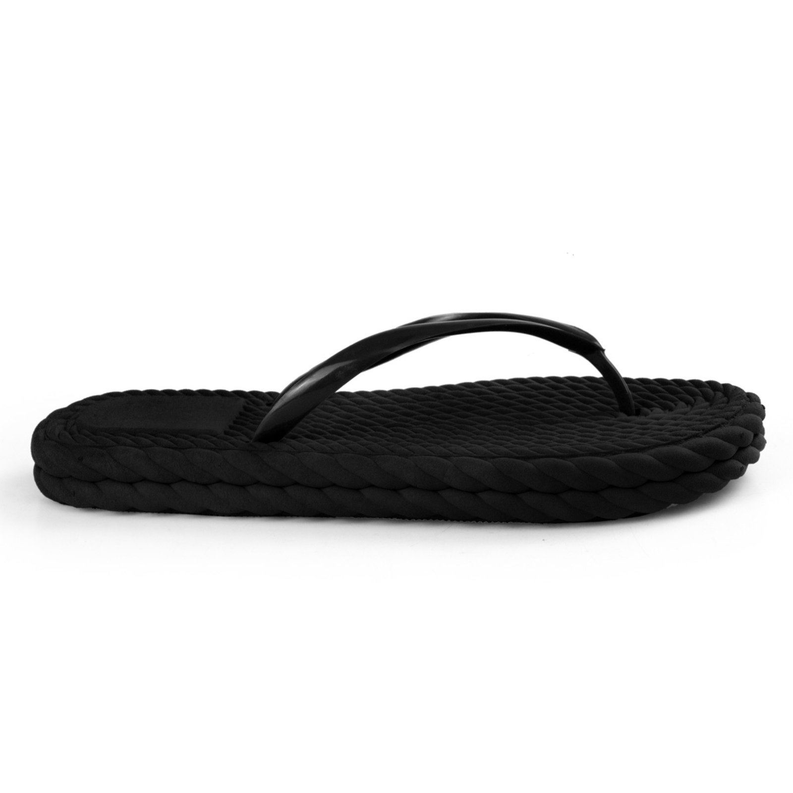 Chinelo Feminino Nuvem Flat Ortopédico Anatômica Rasteirinha Preto