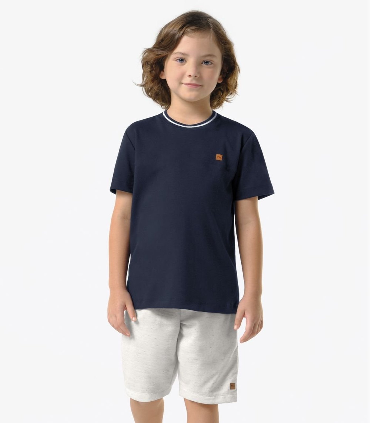 Infantil - Bermuda Masculina Moletinho Trick Nick Bege
