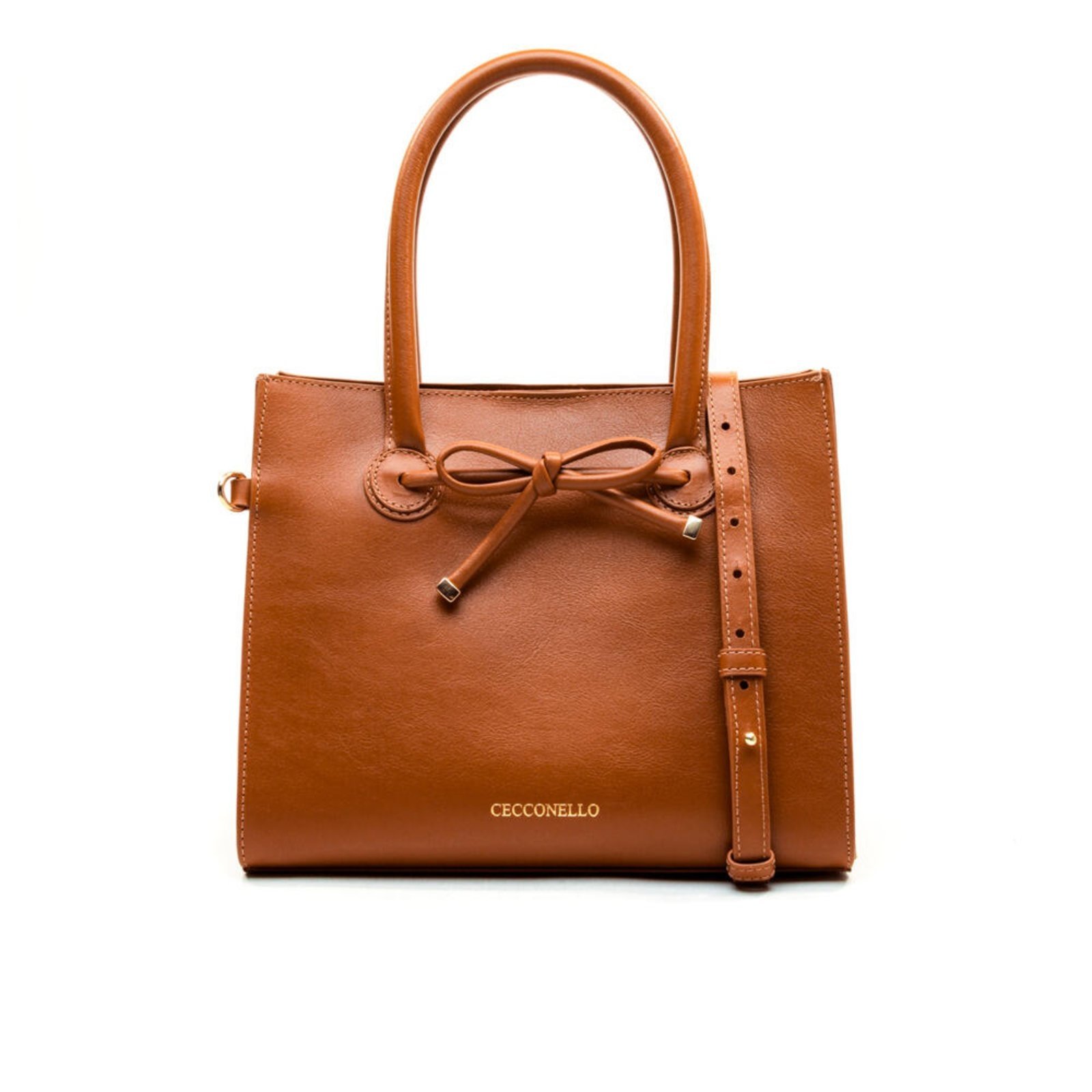 Bolsa Celina Couro Marrom Cecconello C2955-3