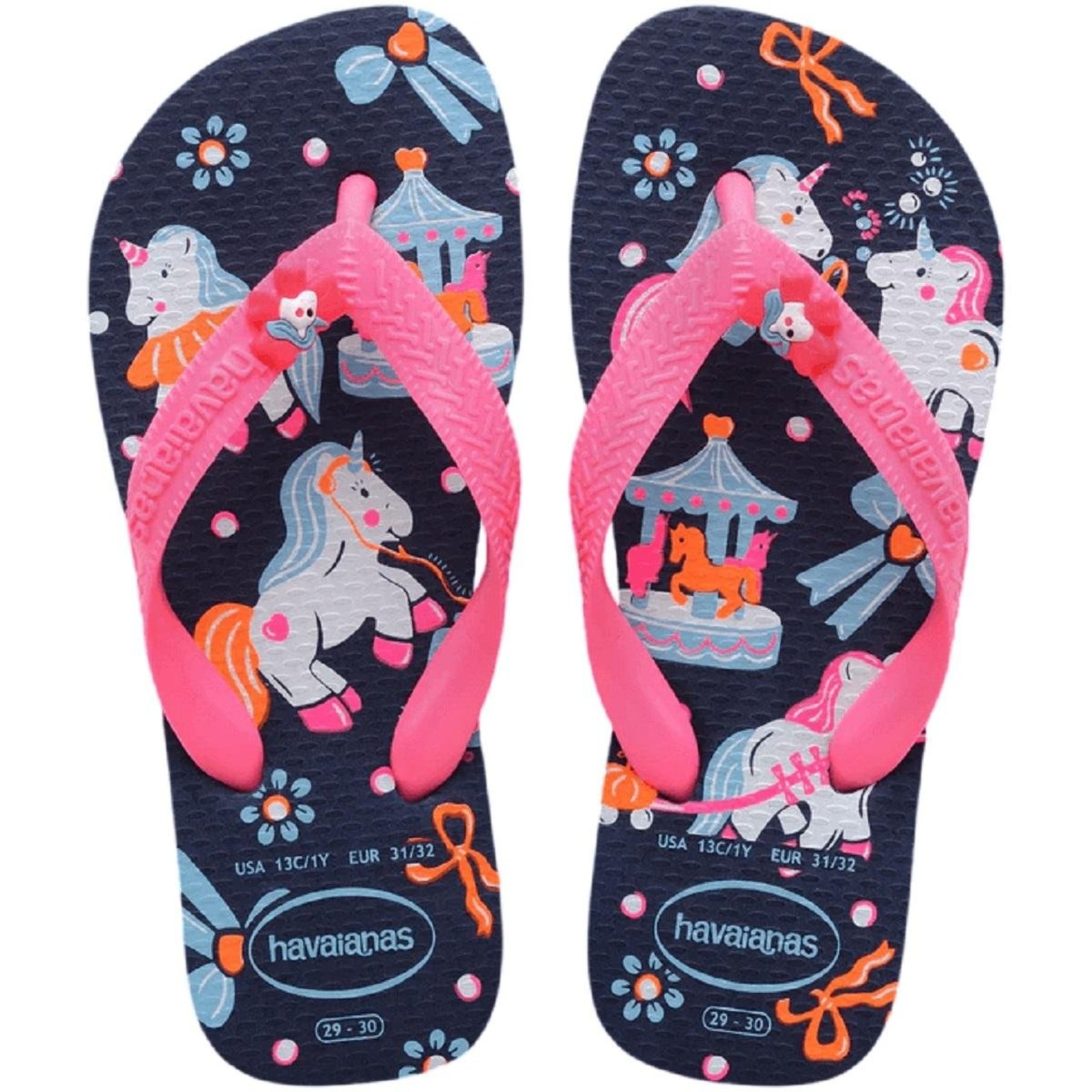 Infantil - Chinelo Menina Havaianas Fantasy 4103405 Marinho