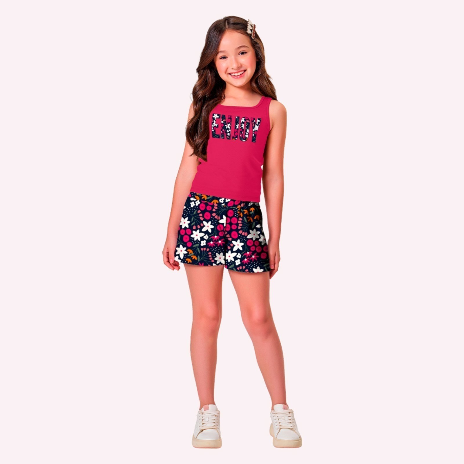 Infantil - Conjunto Menina Flores Kyly