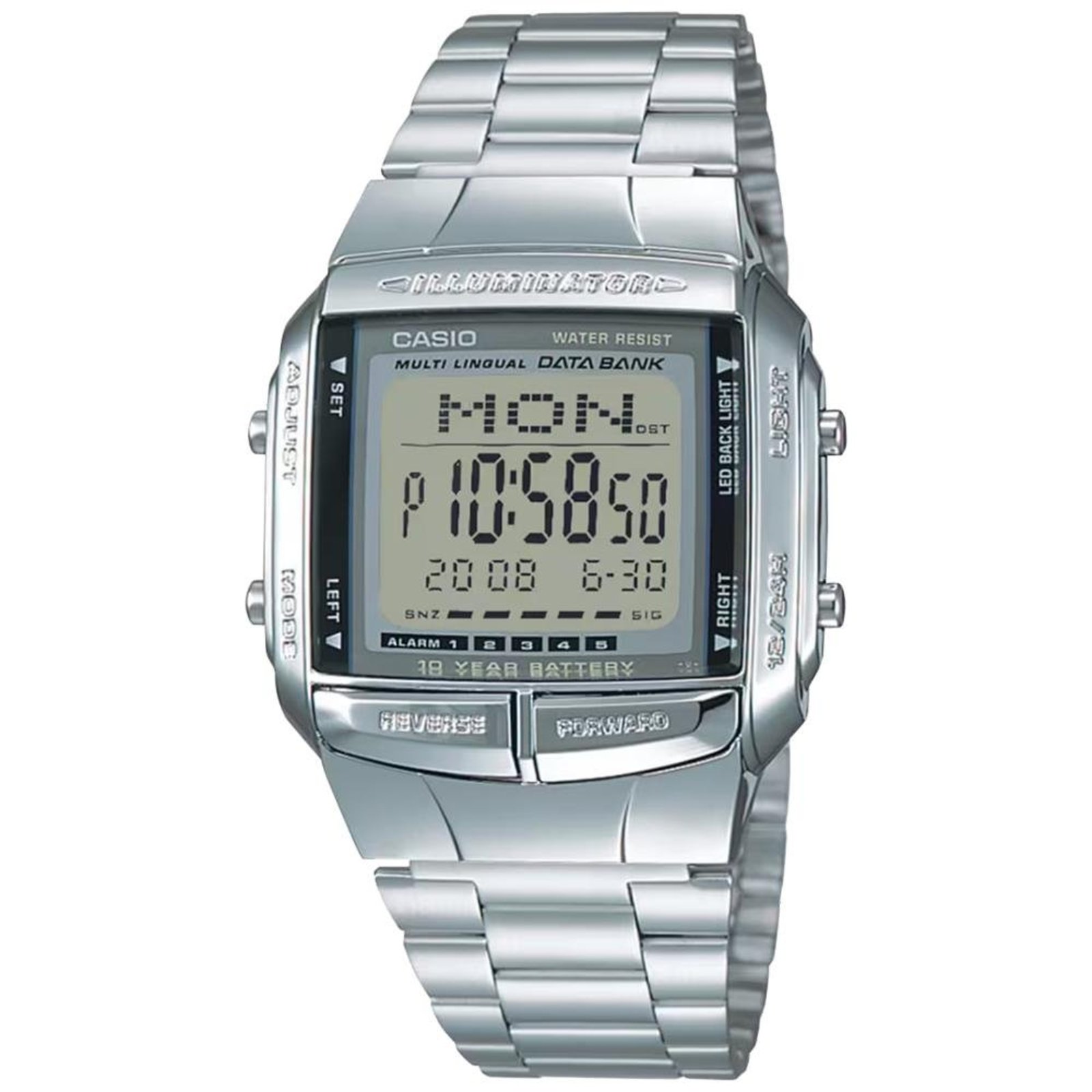 Relógio Casio Vintage DB-360-1ADF Prata