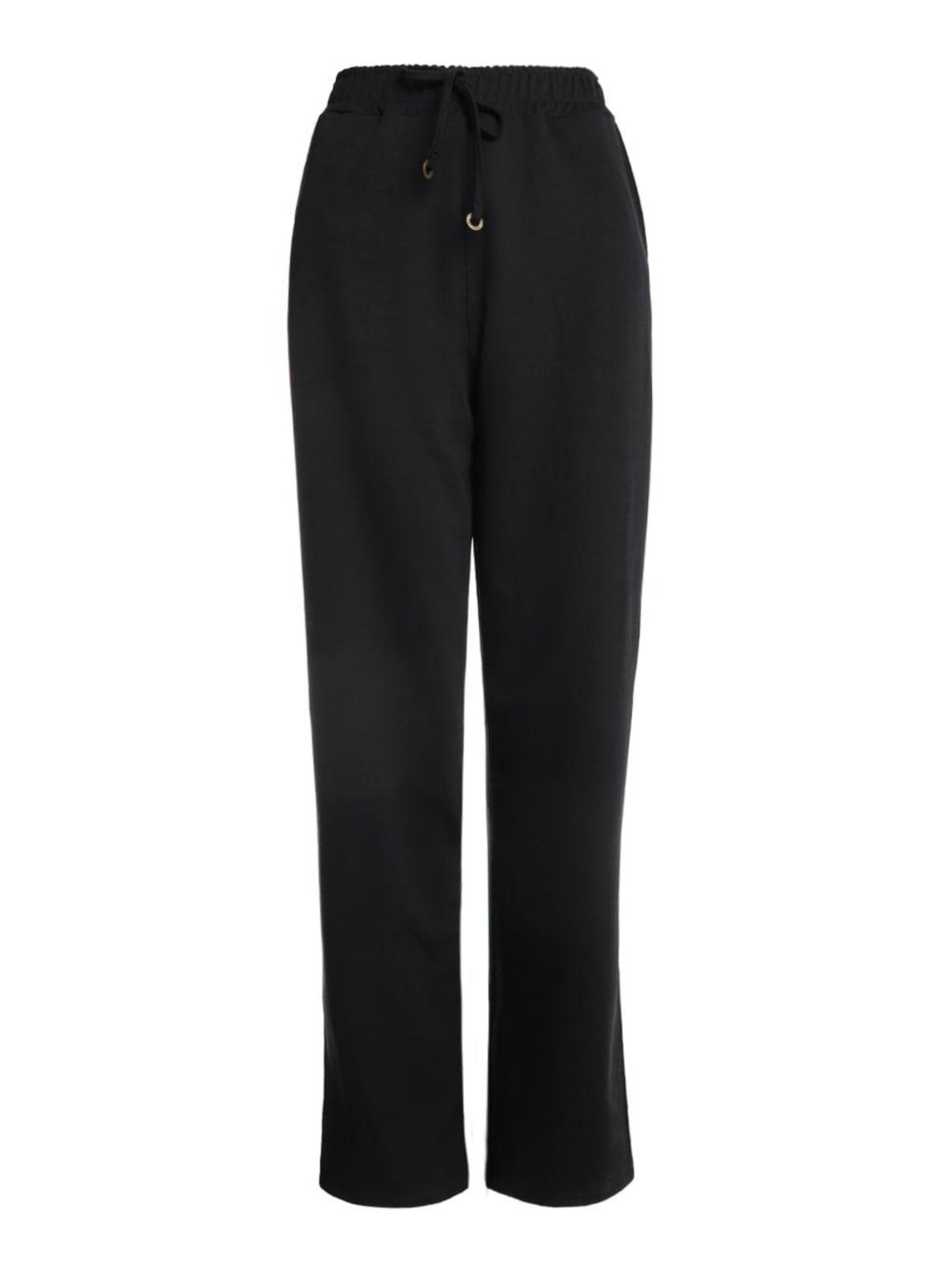 Vista 2 Calça Ponto Roma Com Fenda Feminina Bright Girl'S preto Bright Girl'S preto