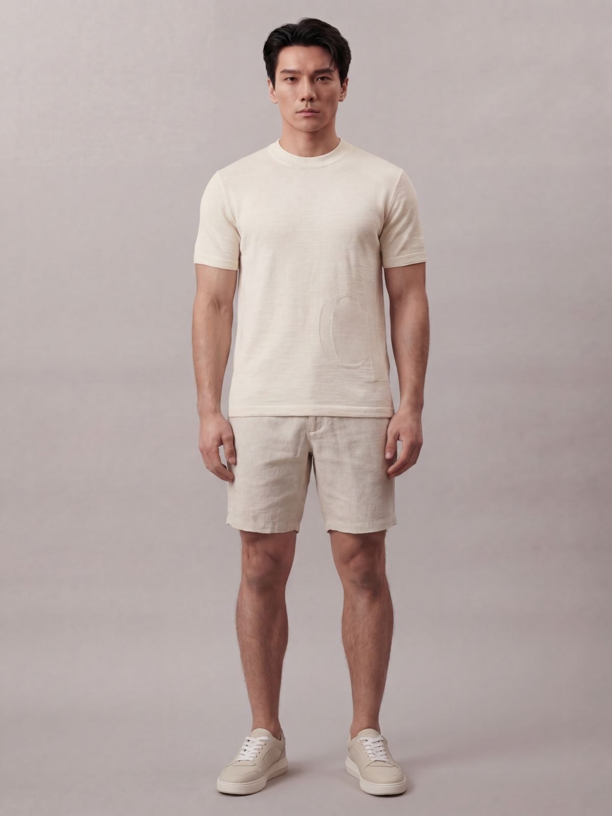 Bermuda Calvin Klein Jeans Linen - Areia Calvin Klein Jeans