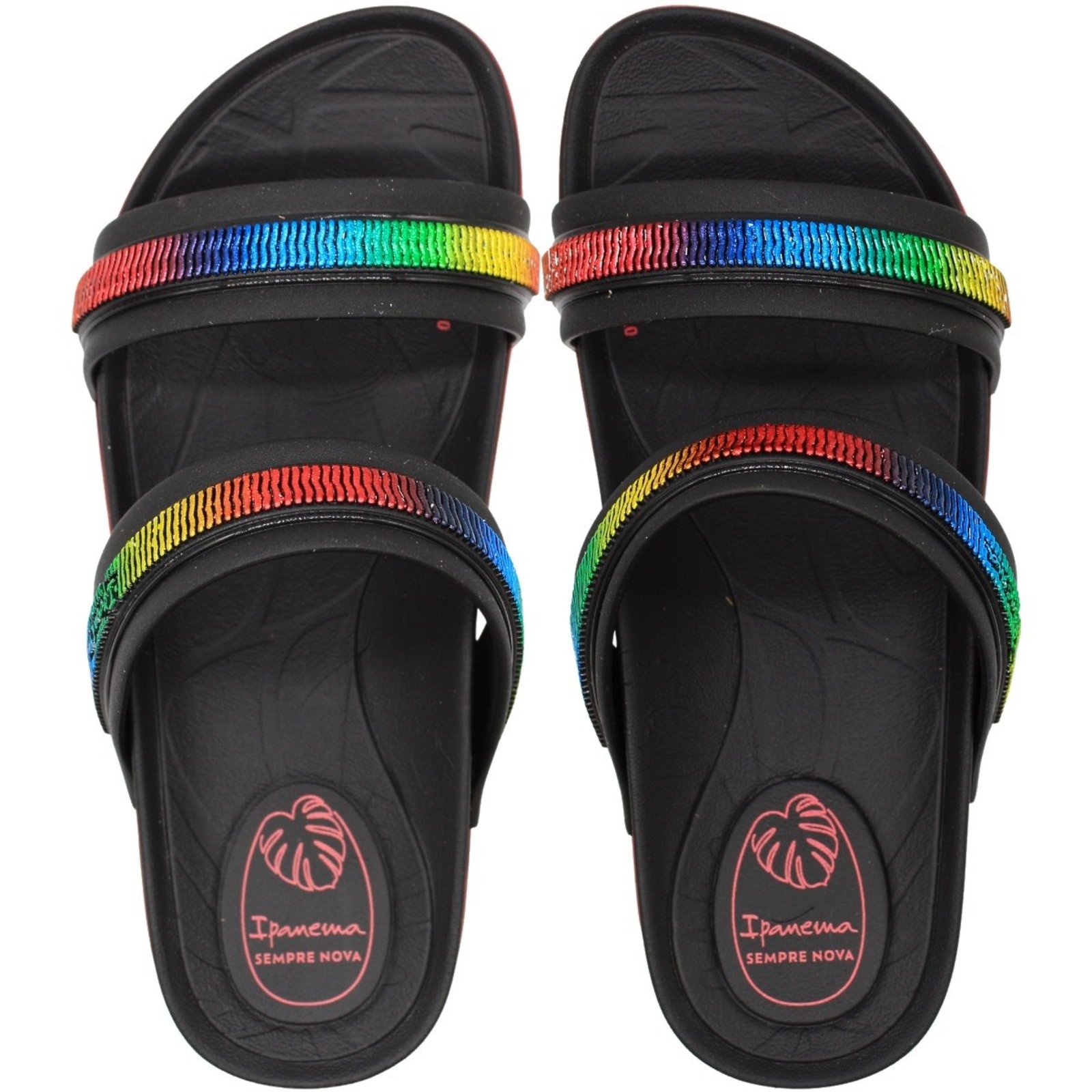 Infantil - Tamanco Slide Juvenil Ipanema Shine Trendy Tiras Duplas Menina