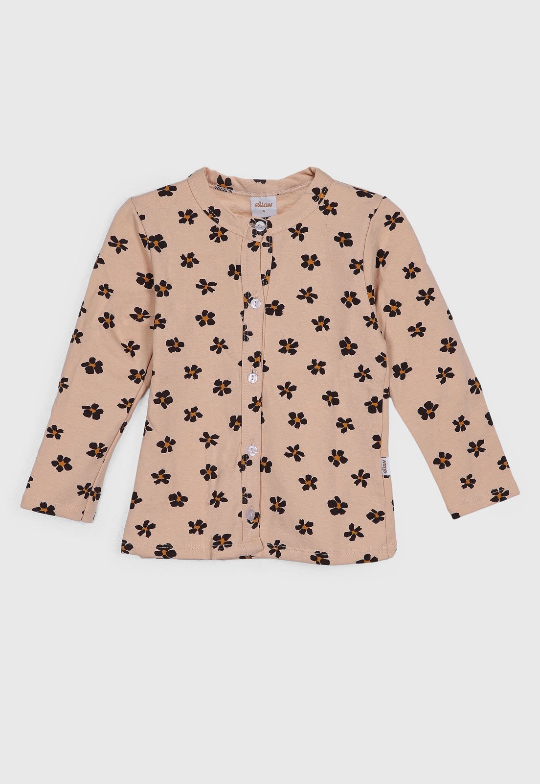 Infantil - Cardigan Elian Estampa Floral Bege
