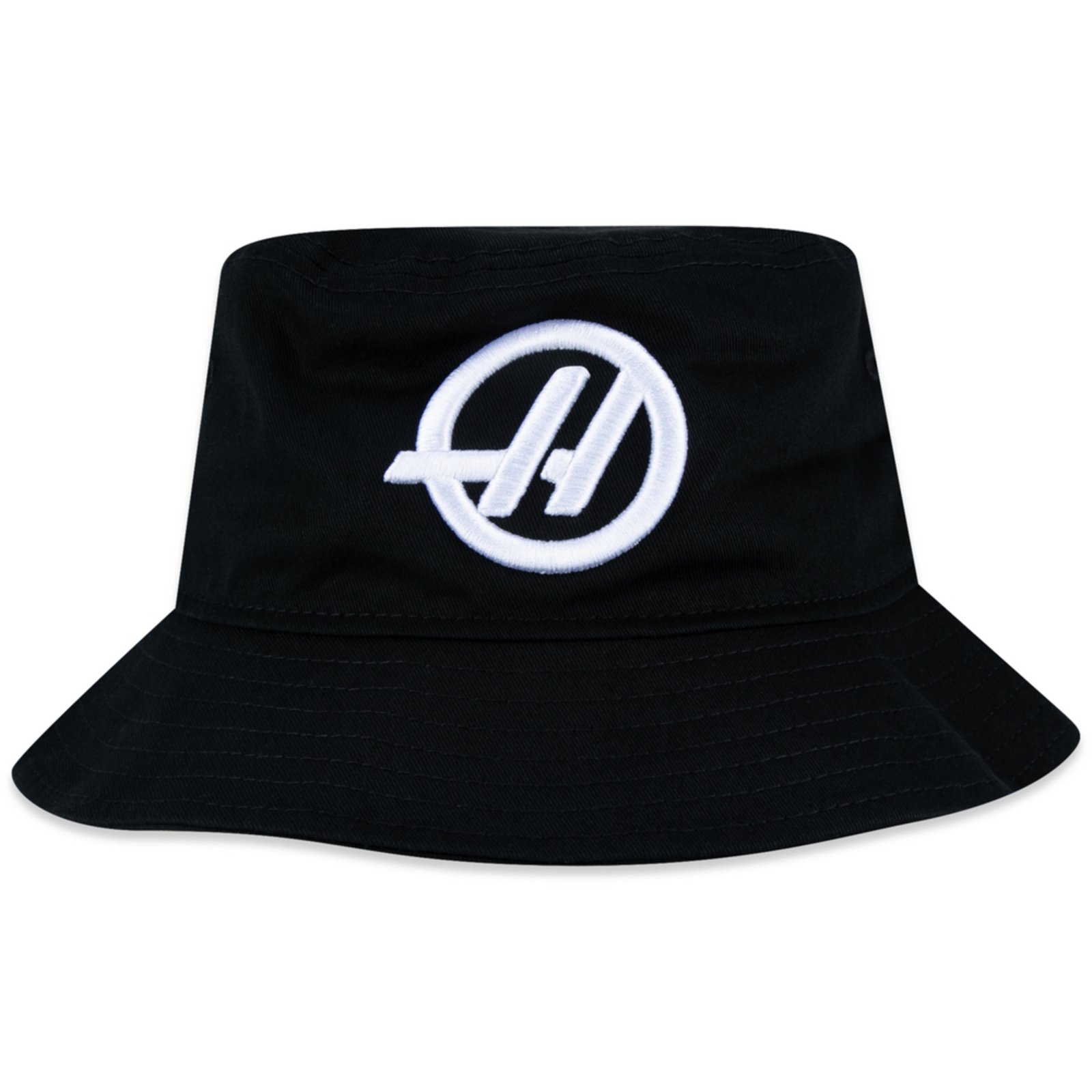 Vista 3 Chapéu Bucket New Era Equipe Haas F1 2024 new era preto