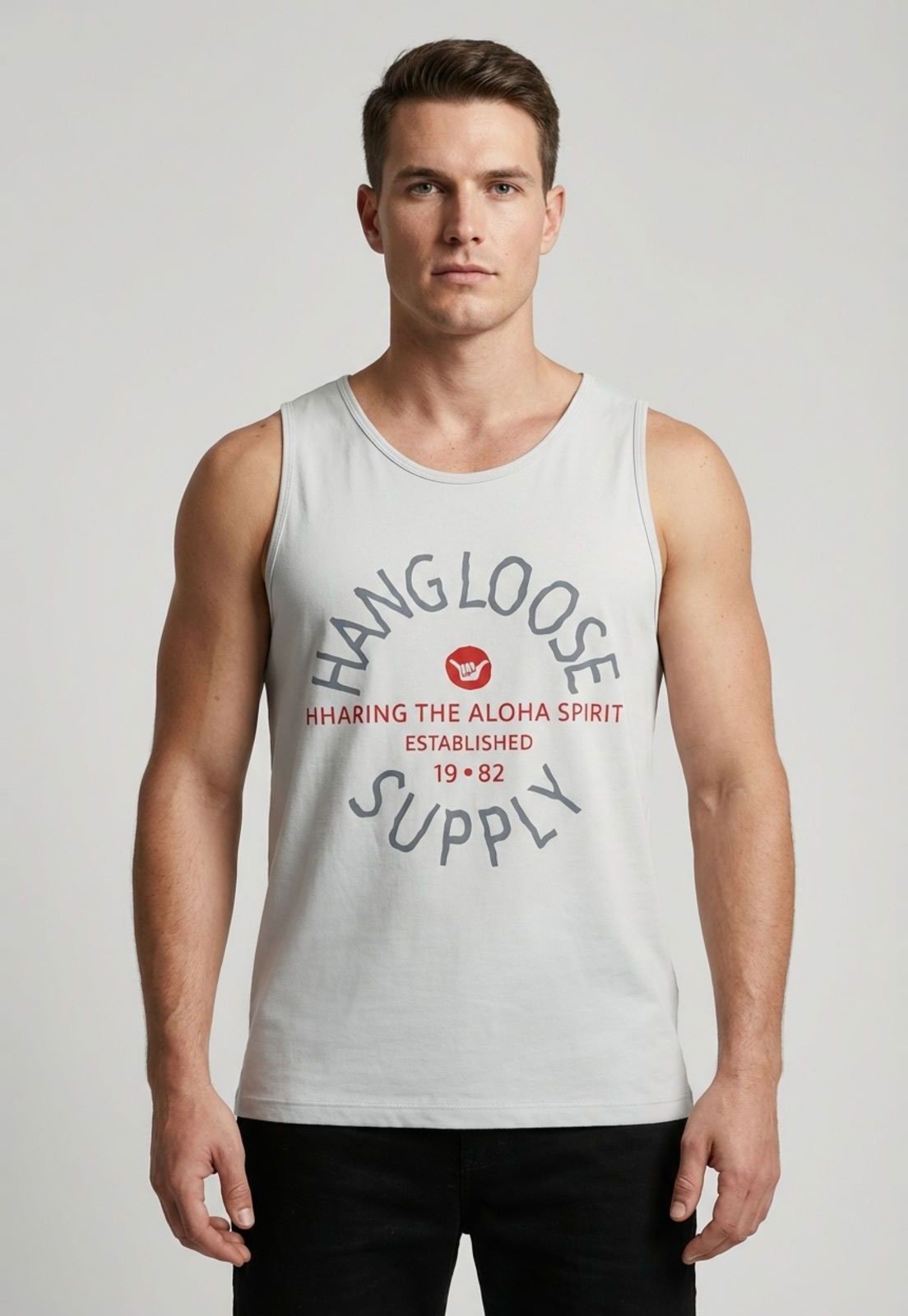 Regata Masculina Hang Loose Silk Aloha Cinza