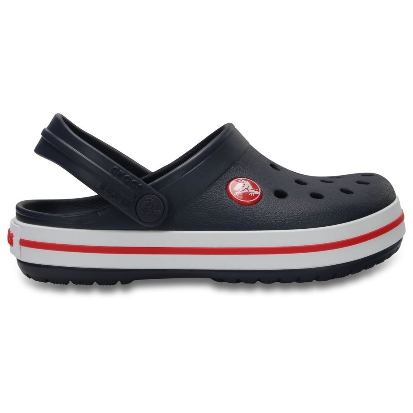 Vista 2 Infantil - Sandália Crocs Crocband Clog t Navy/Red Azul azul navy Crocs azul navy