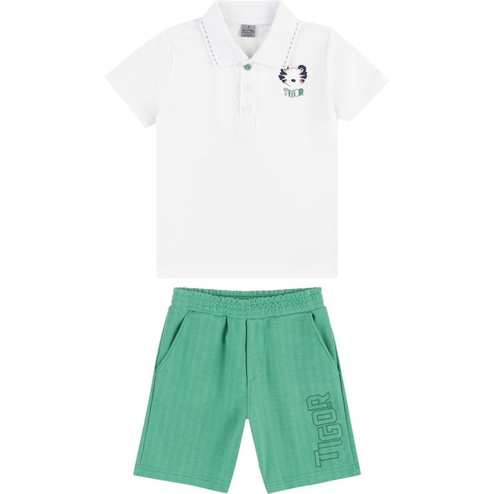 Infantil - Conjunto Curto Polo Menino Tigor T. Tigre