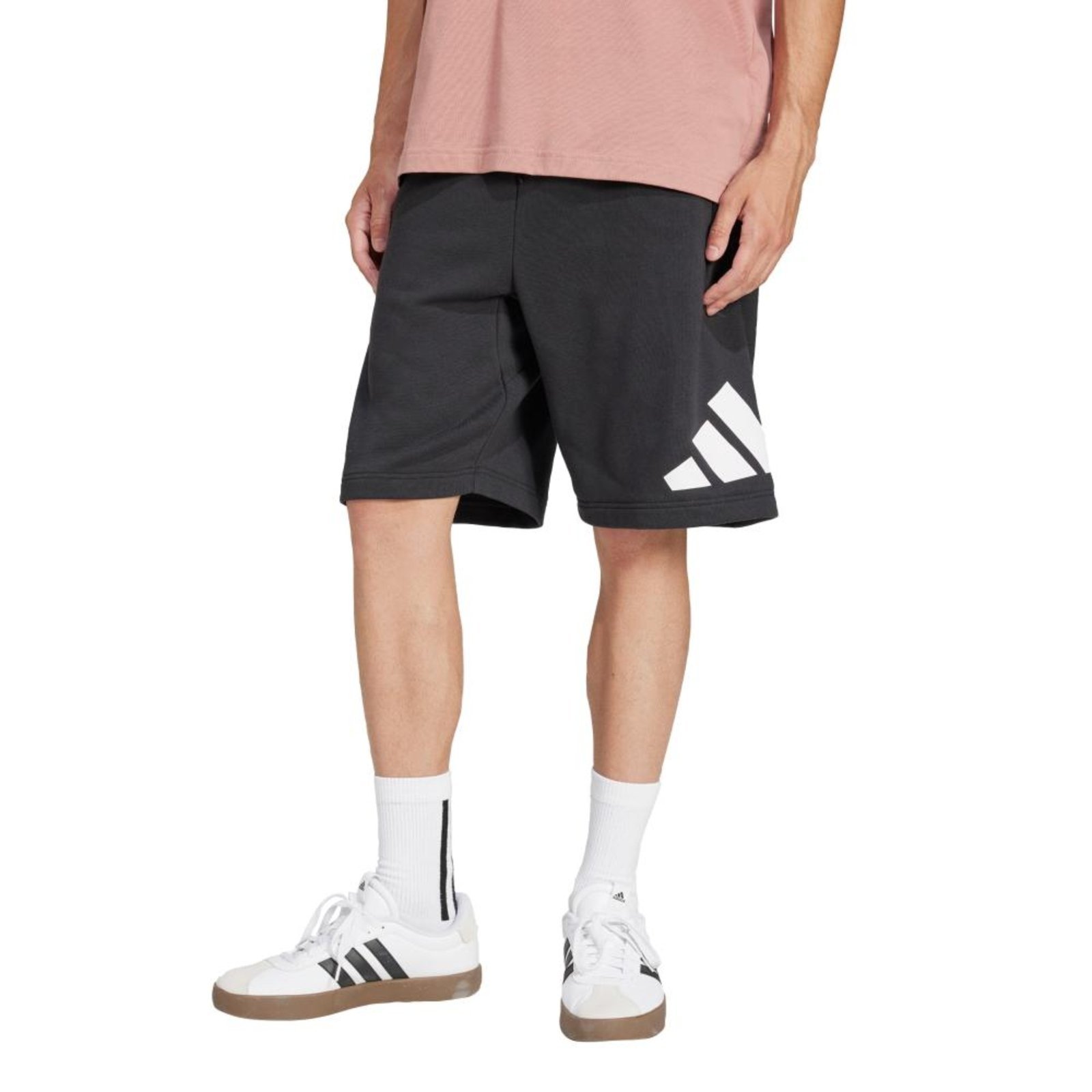 Shorts Moletinho Essentials Big Logo adidas Sportswear Preto