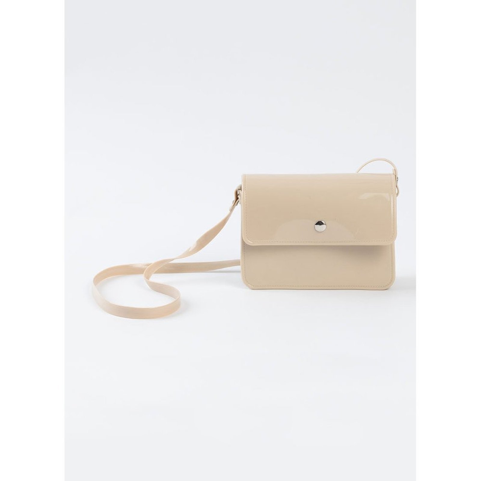 Infantil - Bolsa Menina Transversal Brilhante Bege