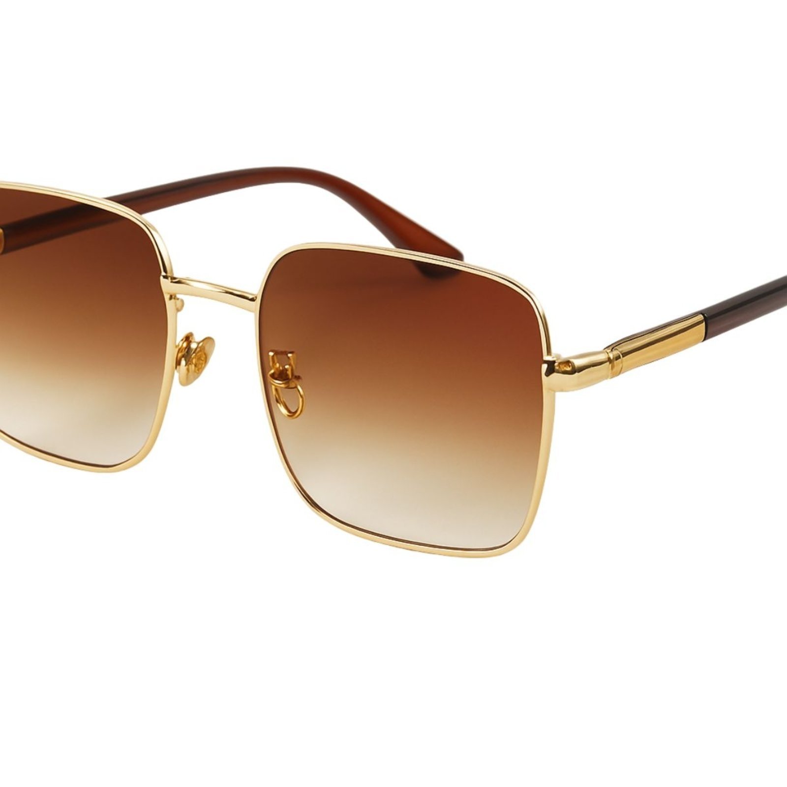 Óculos Quadrado Elegante Premium Para Dia a Dia Marrom