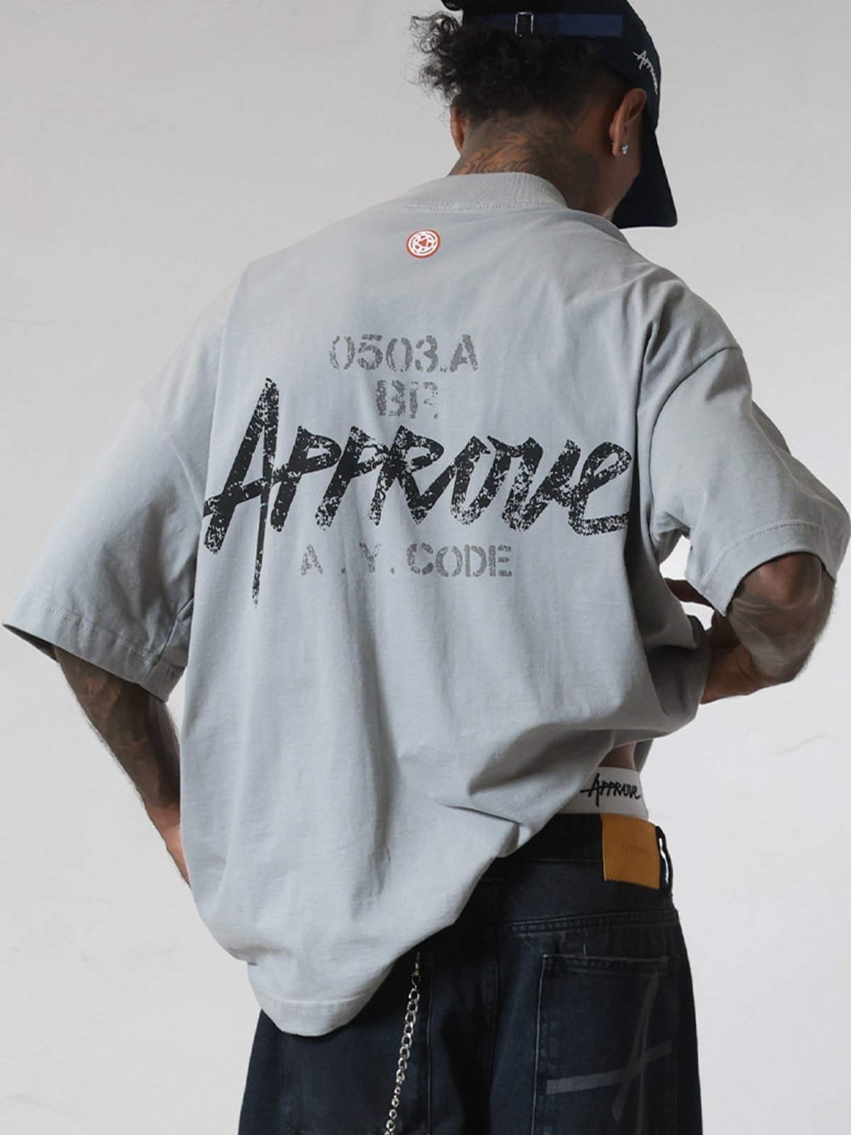 CAMISETA HUGE APPROVE HIDDEN 0503-A CINZA
