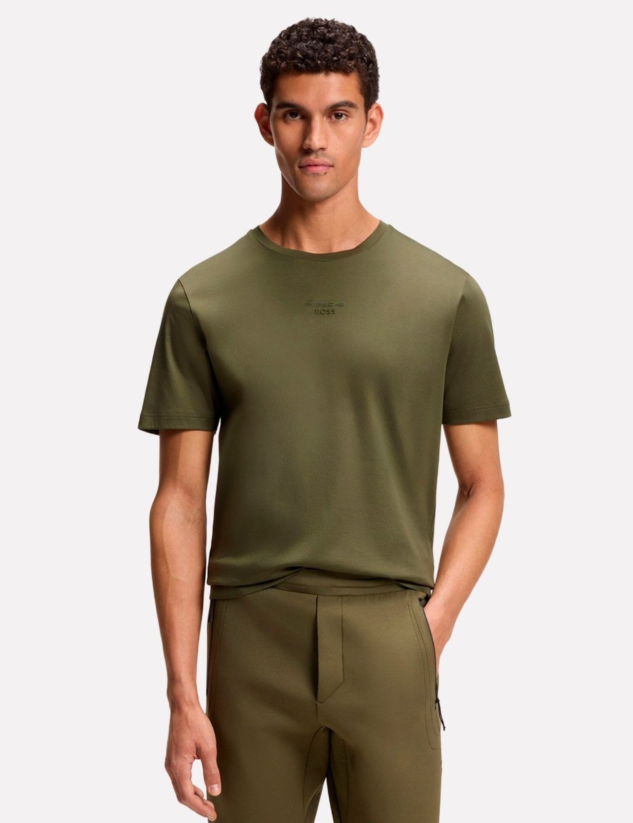 Camiseta Hugo Boss x Porsche Masculina Regular Mercerised TS Spirit70 Car