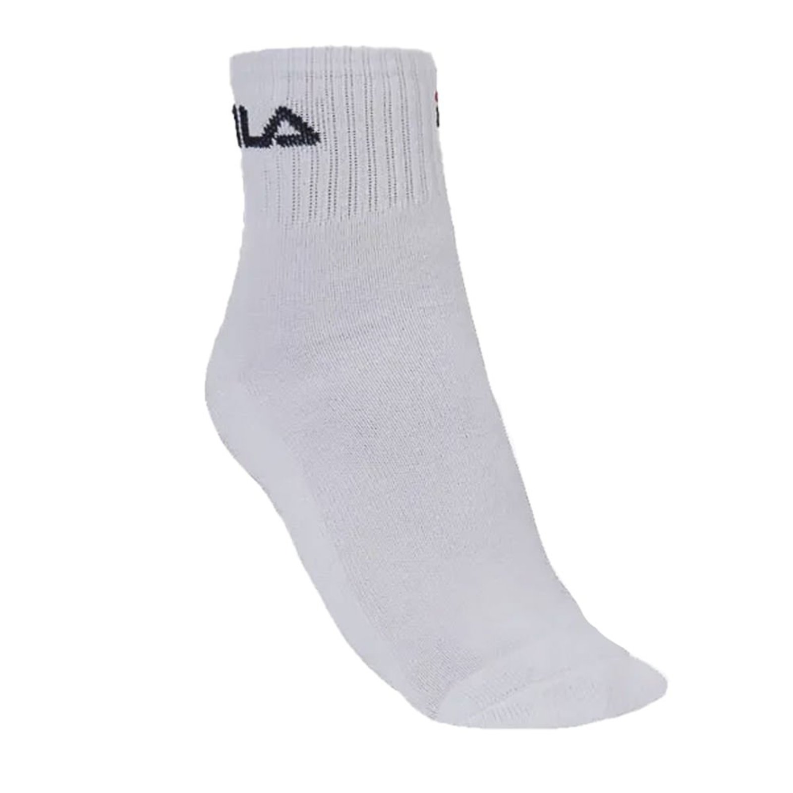Vista 3 Kit c/ 3 Meias Unissex Fila Tripack Cano Médio Fila branco