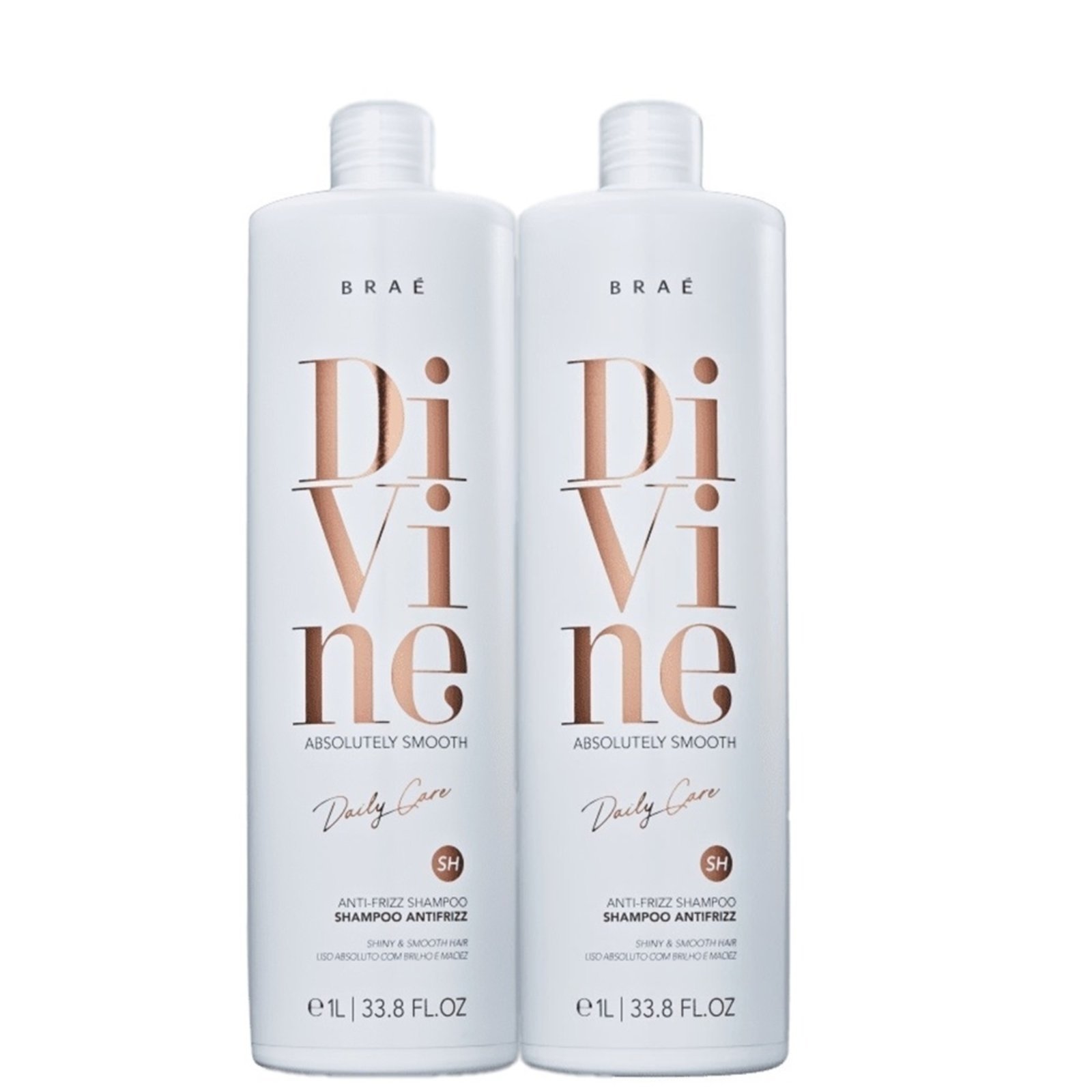 Kit BRAE Divine Anti-Frizz – Shampoo 1L (2 Unidades)