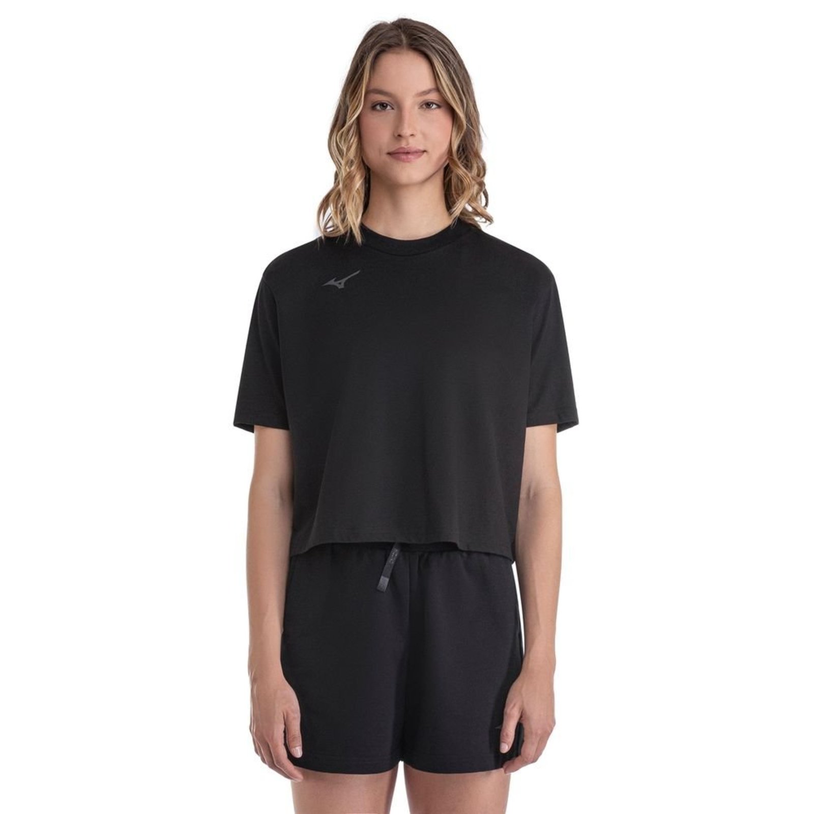 Camiseta Cropped Mizuno 3 Feminina