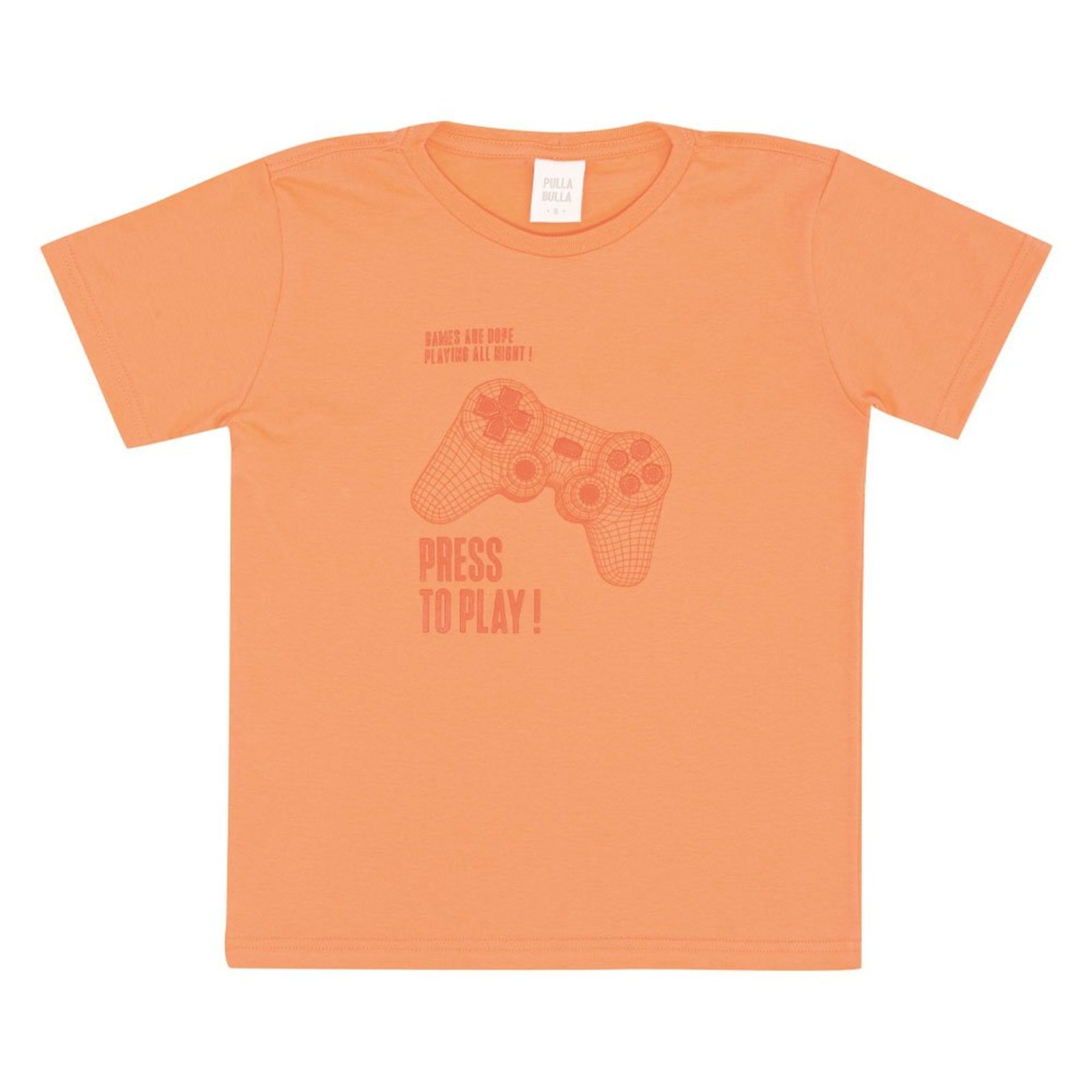 Infantil - Camiseta Menino - Laranja - 50759-12