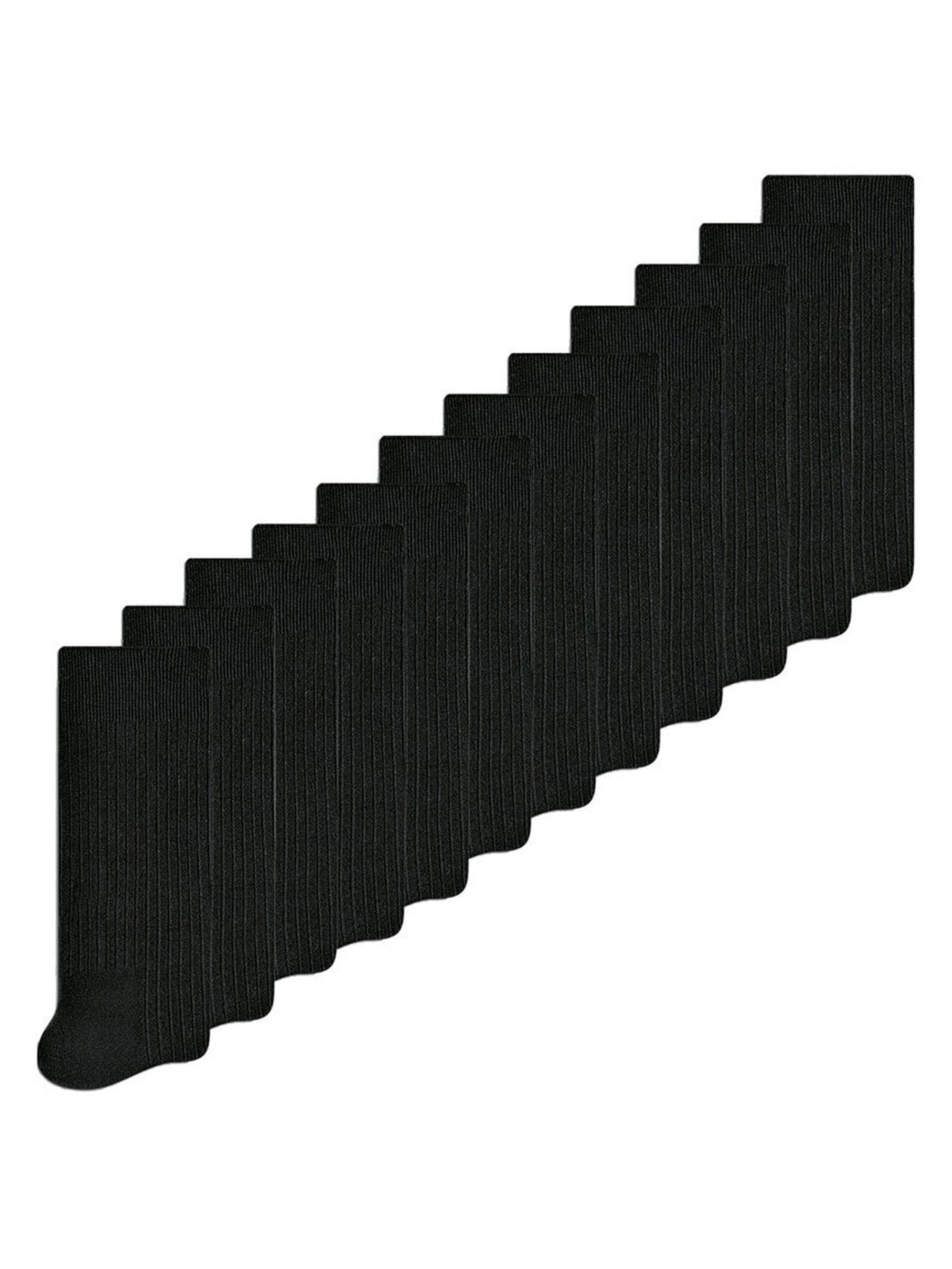 Kit 12 Pares de Meias Cano Longo Selene 5010-002 Preto