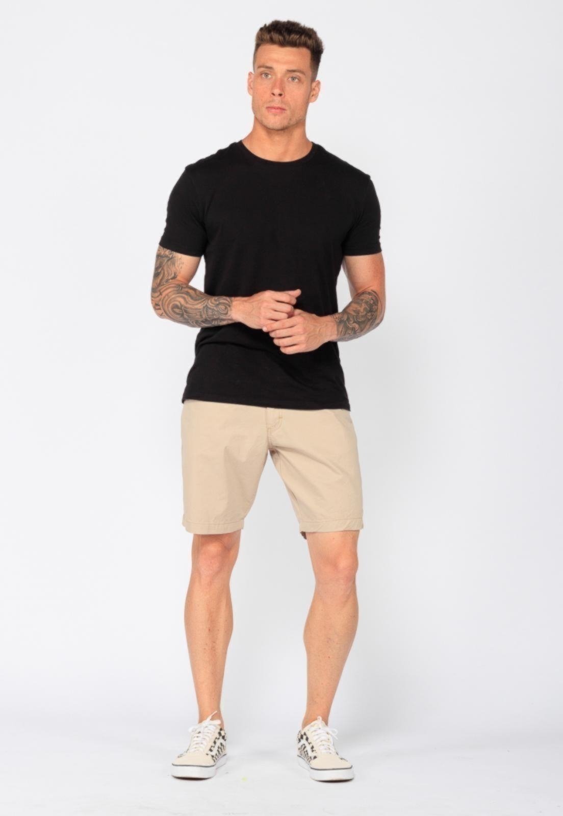 Vista 3 Bermuda Masculina Chino em Sarja Conforto e Estilo Casual Macaw verde/verde militar/verde oliva verde Macaw verde/verde militar/verde oliva verde