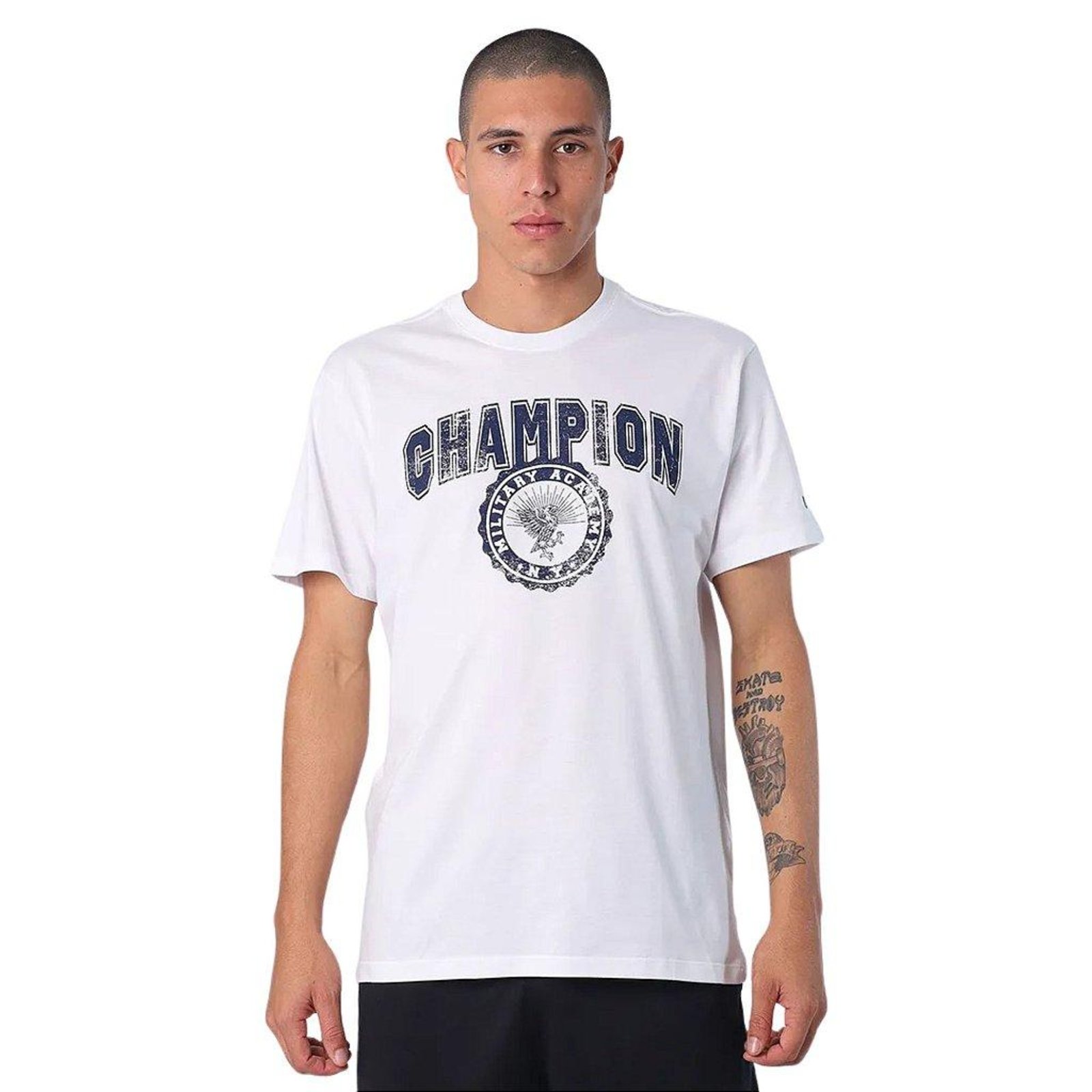 Vista 2 Camiseta Manga Curta Champion Military Academy Off White off-white white off-white white