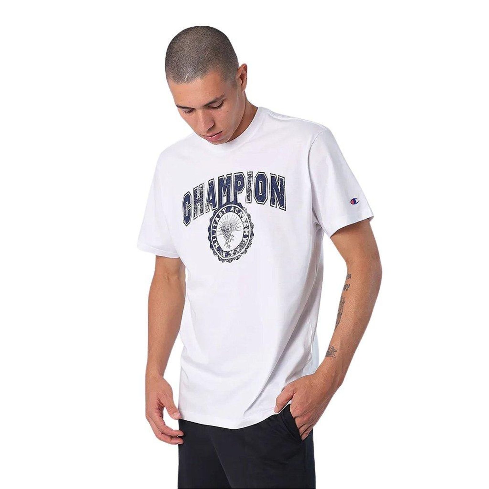 Vista 3 Camiseta Manga Curta Champion Military Academy Off White off-white white off-white white