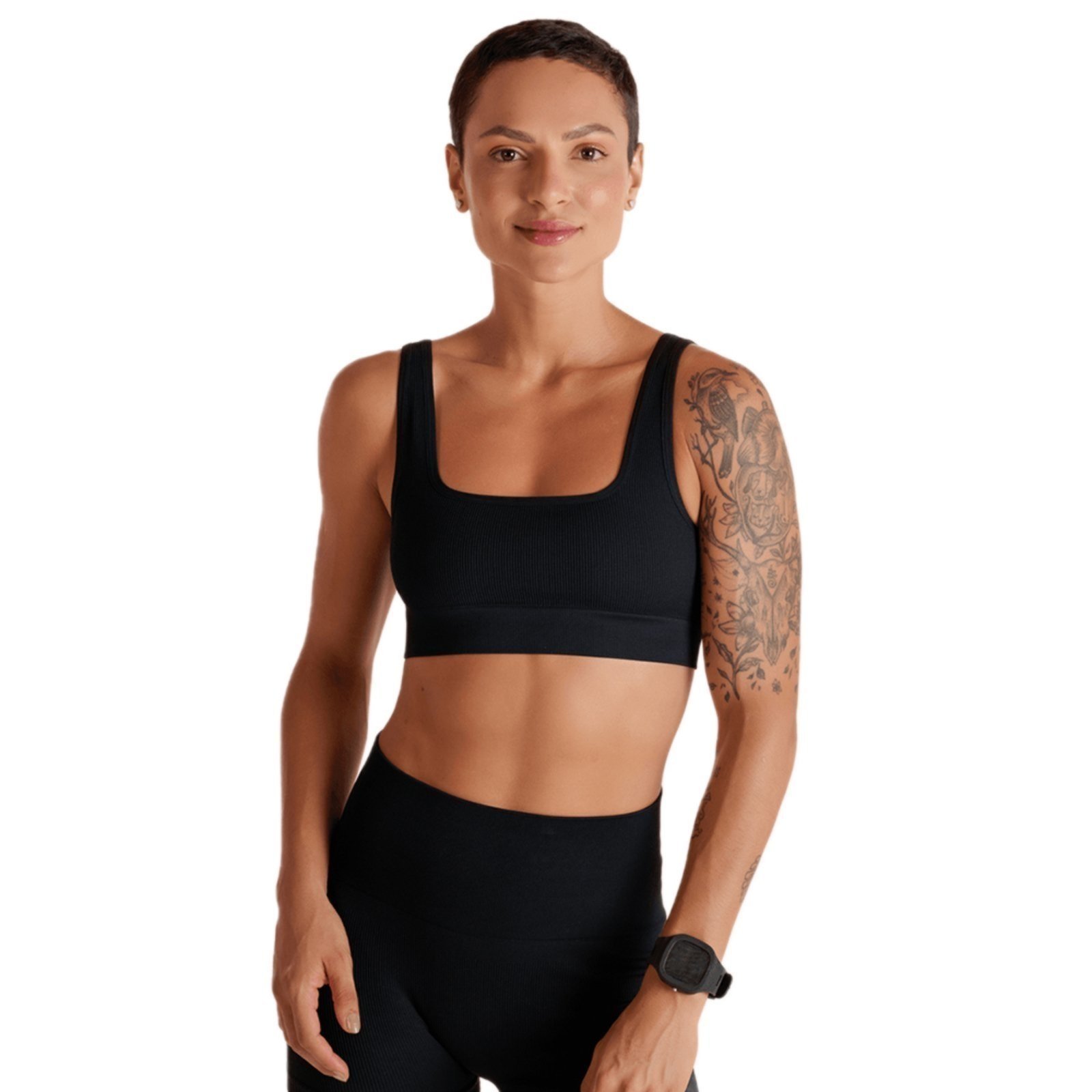Top Fitness Lupo Canelado Basic Seamless 71914 Preto