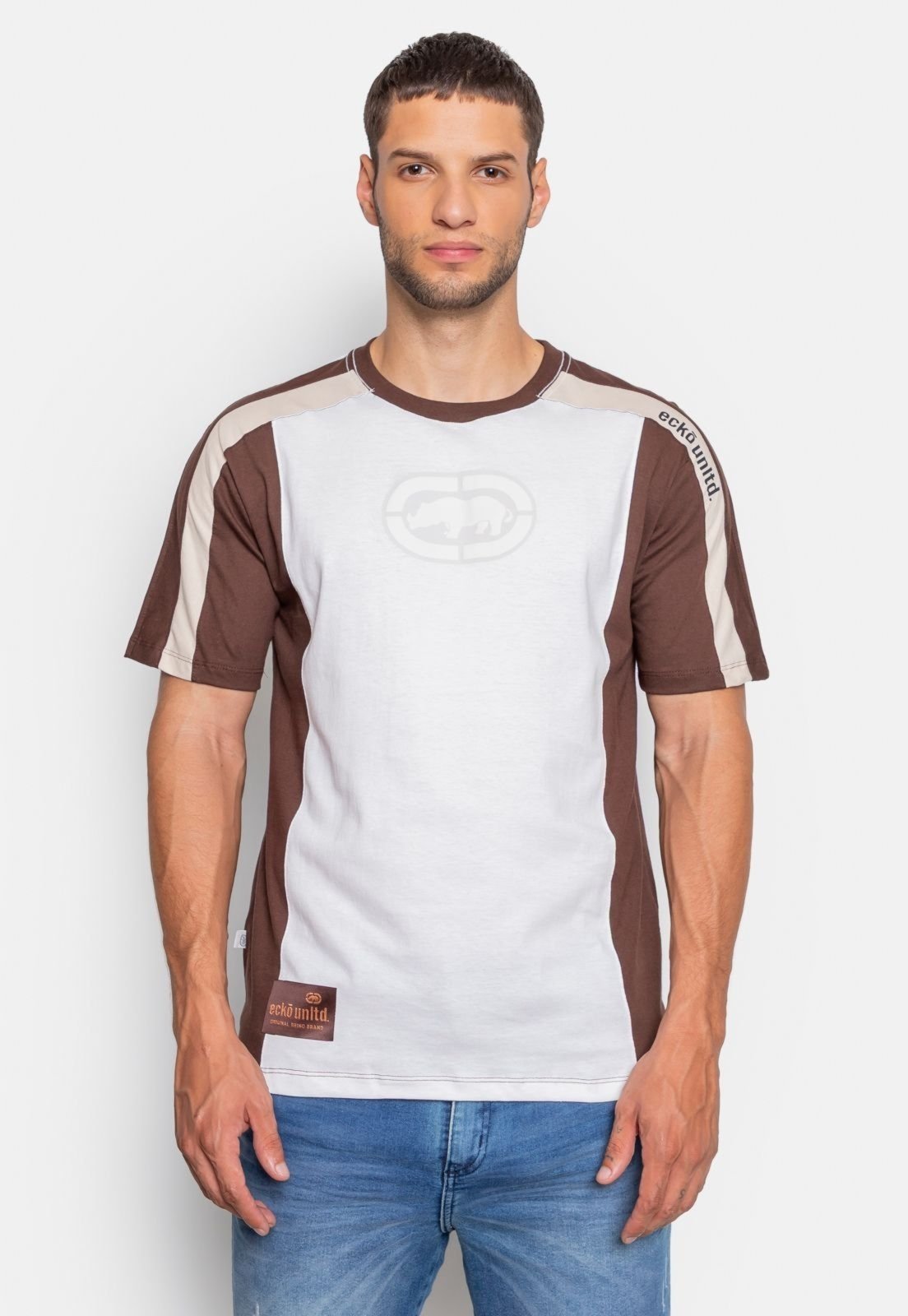 Camiseta Ecko Especial Recortada Aruma Branca