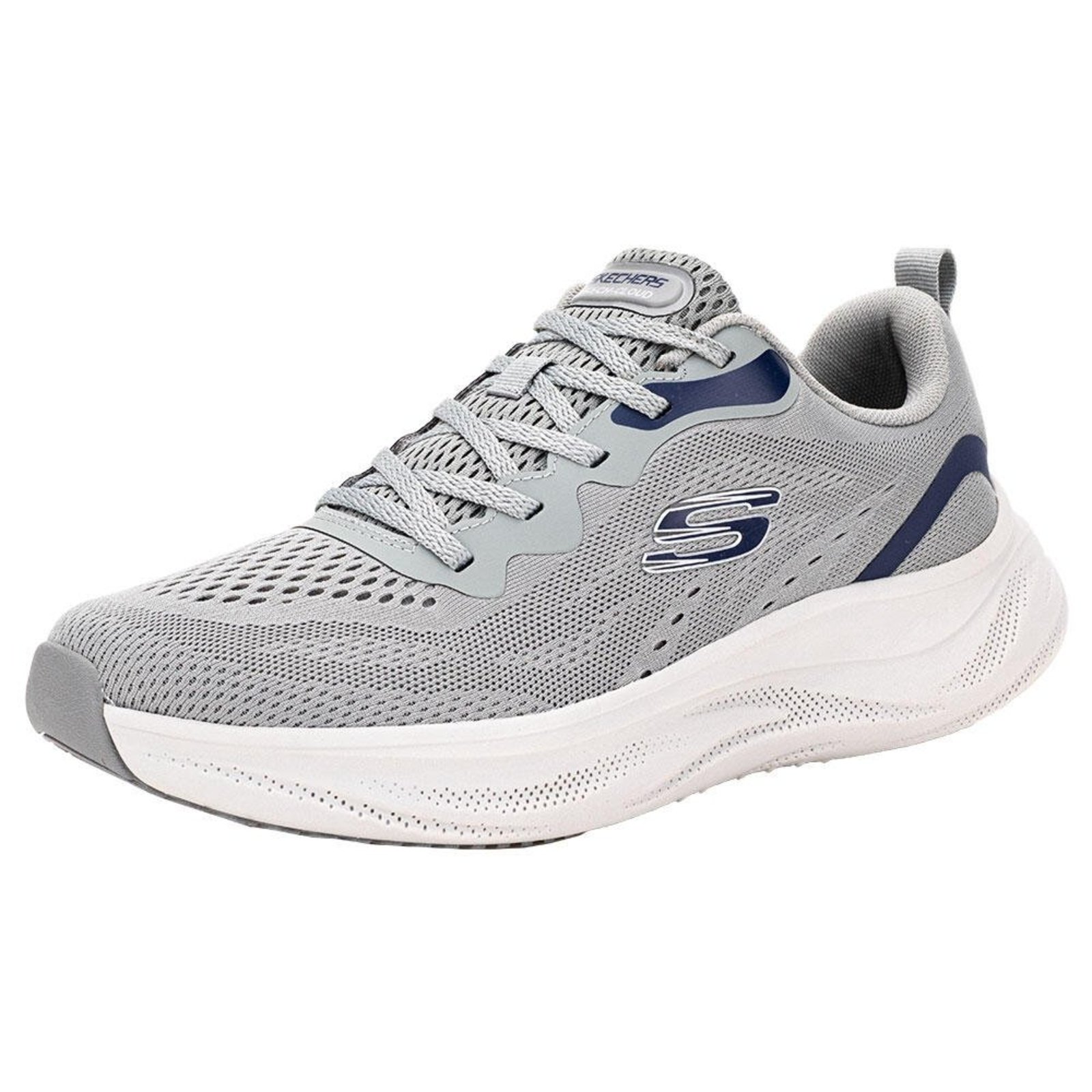 Tênis Masculino Skech Cloud Skechers 233043 5673043 Cinza