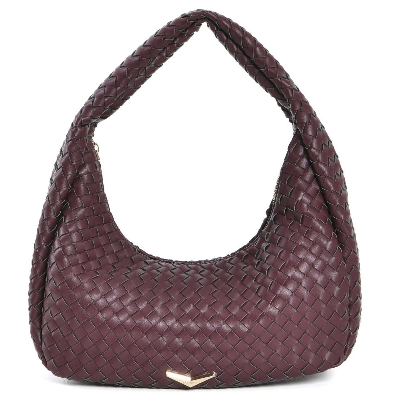 Bolsa Boho Via Marte Tramada Feminina Vinho