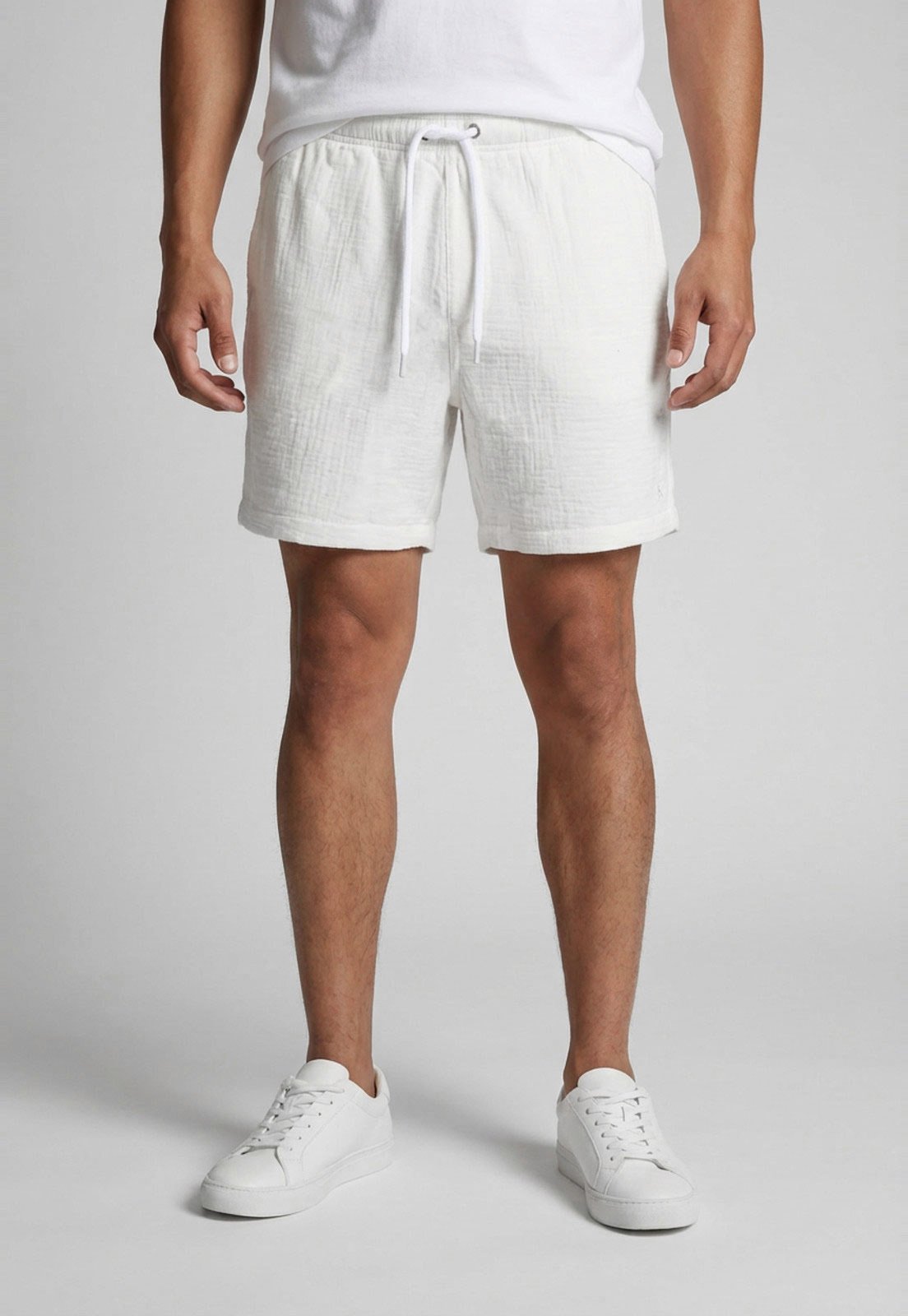 Vista 2 Shorts Masculino Aeropostale Cós Elástico branco Aeropostale branco