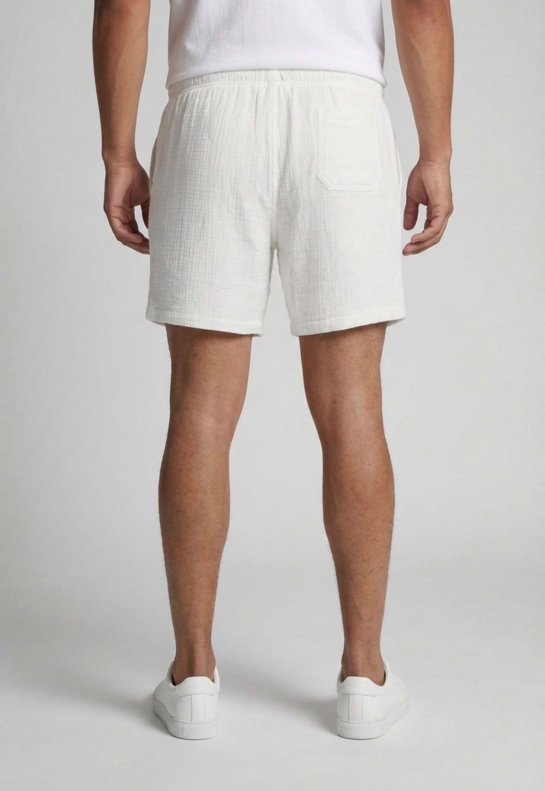 Vista 3 Shorts Masculino Aeropostale Cós Elástico branco Aeropostale branco